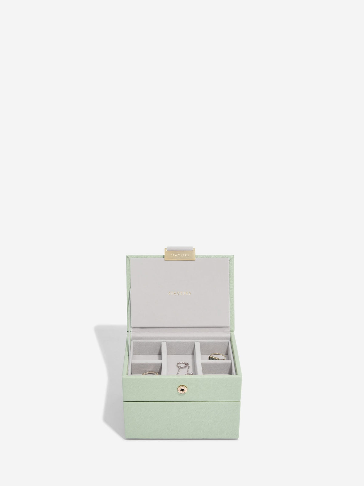 Stackers Micro Juwelendoos Set van 2 Saliegroen - Mystackers