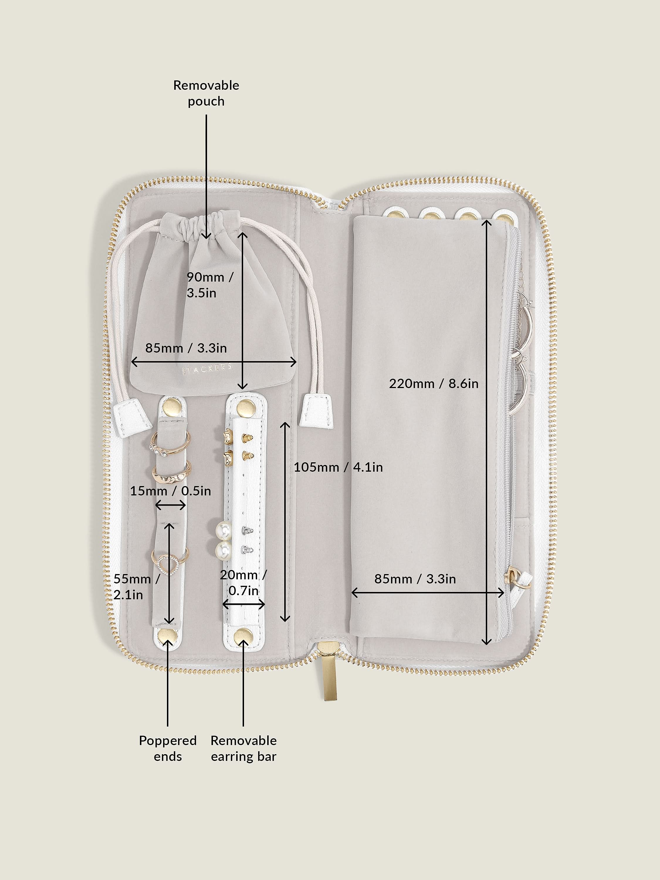 Stackers Jewellery Roll Wit - Mystackers