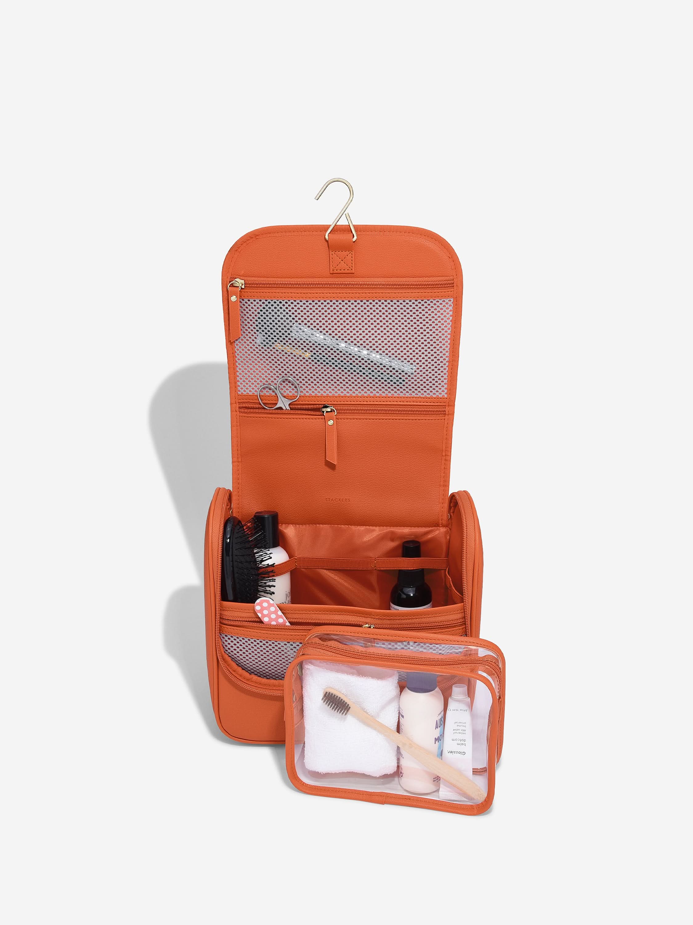Stackers hangende Toilettas Oranje - Mystackers