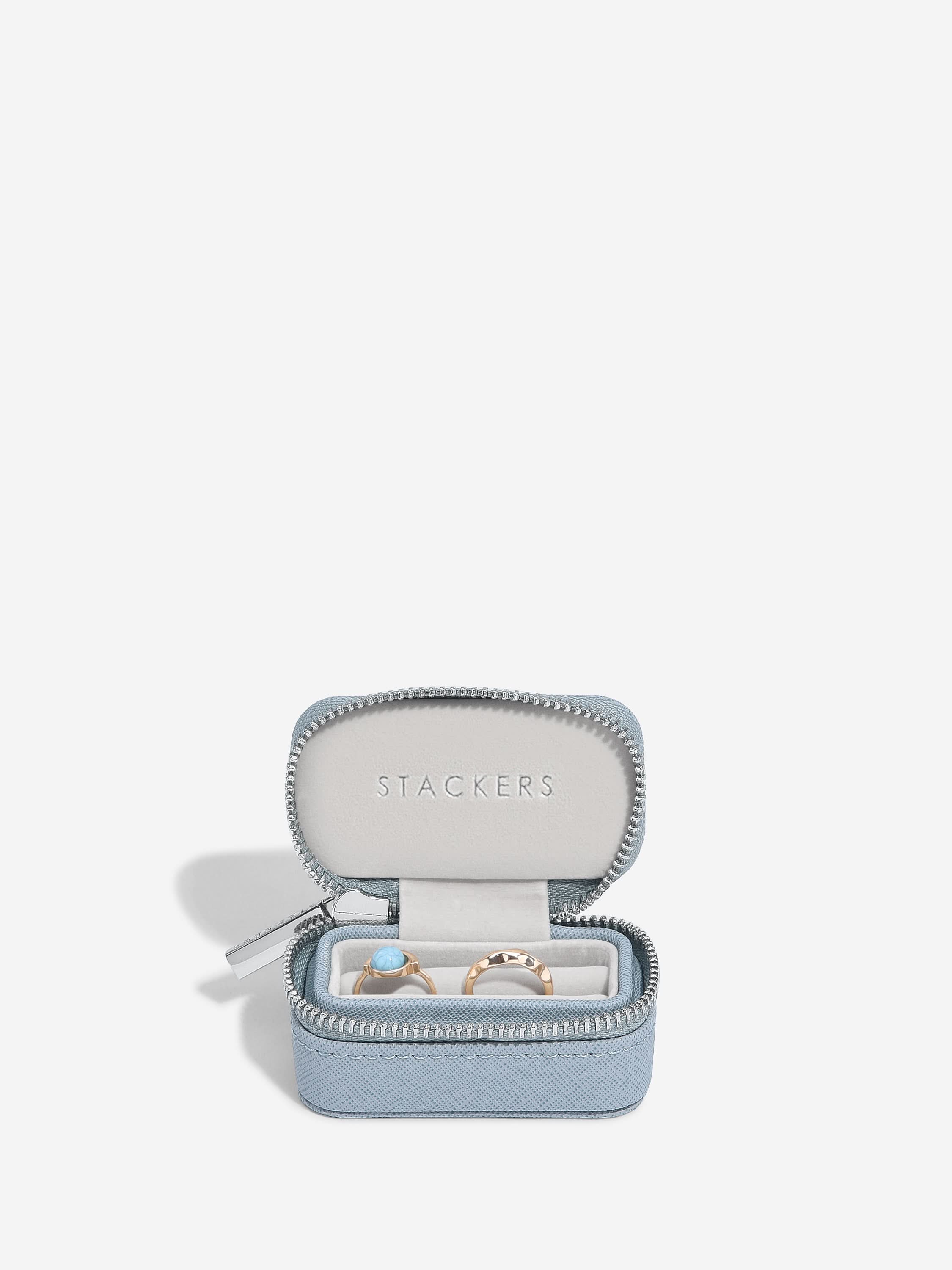 Stackers Petite Ringdoosje Blauw - Mystackers