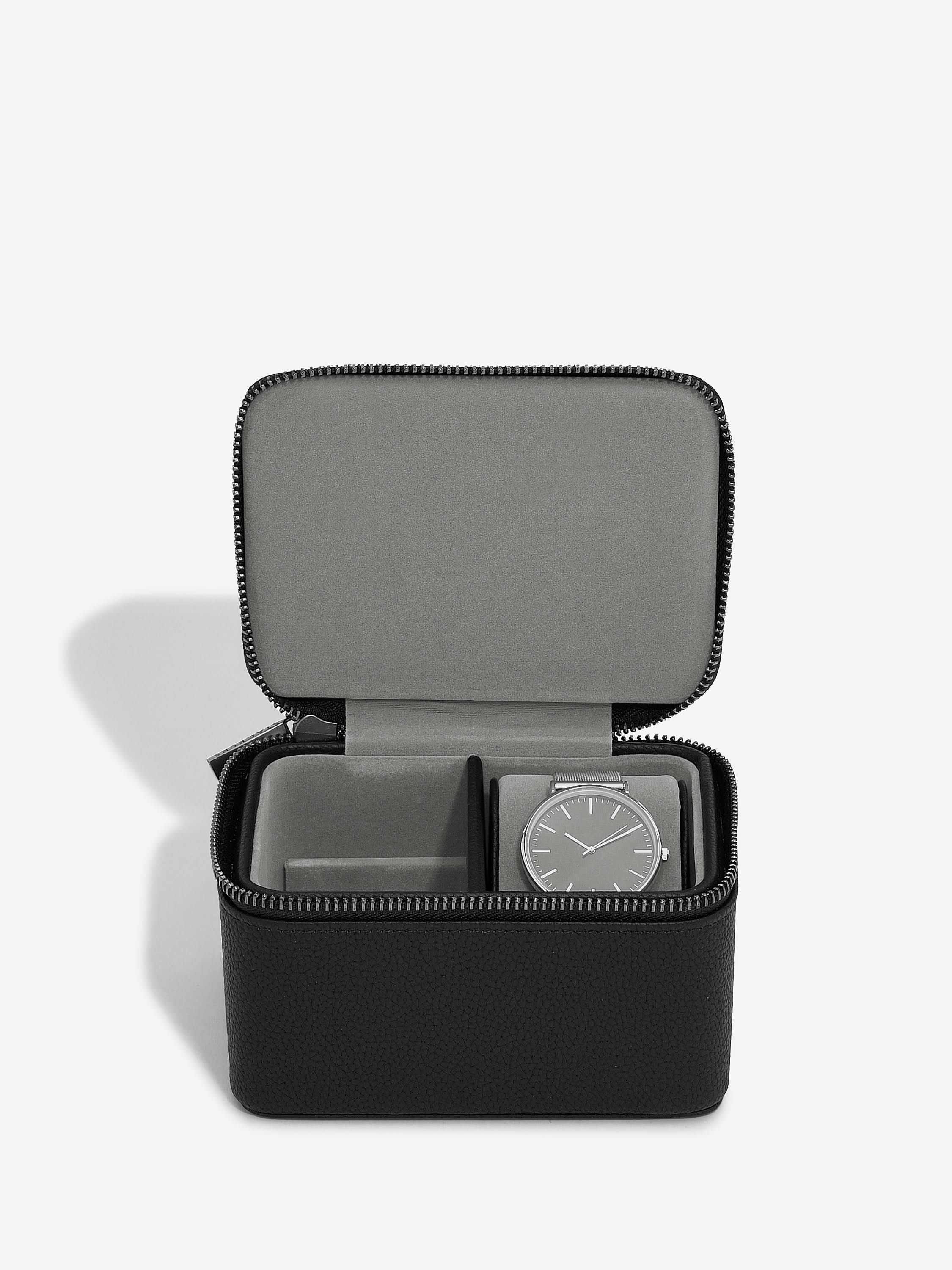 Stackers Horloge & Manchetknopendoosje Zwart - Mystackers