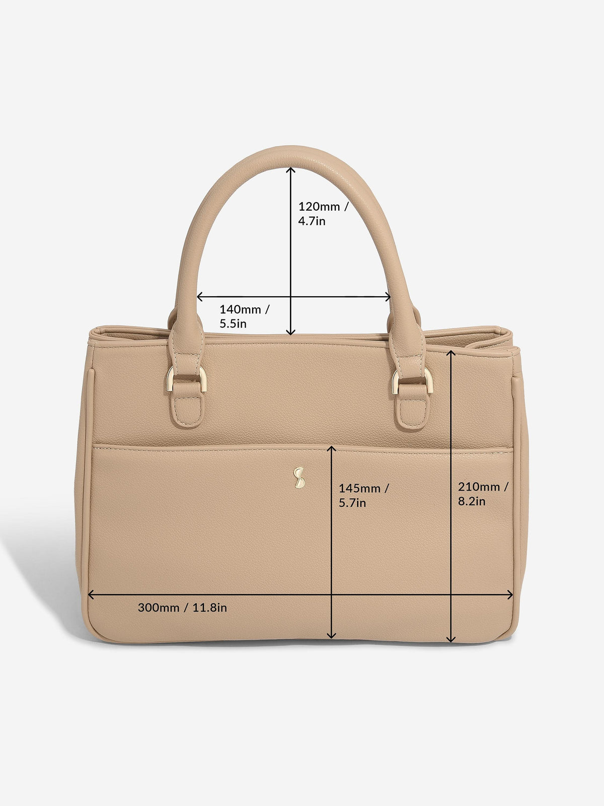 Stackers Kleine Handtas Camel - Mystackers
