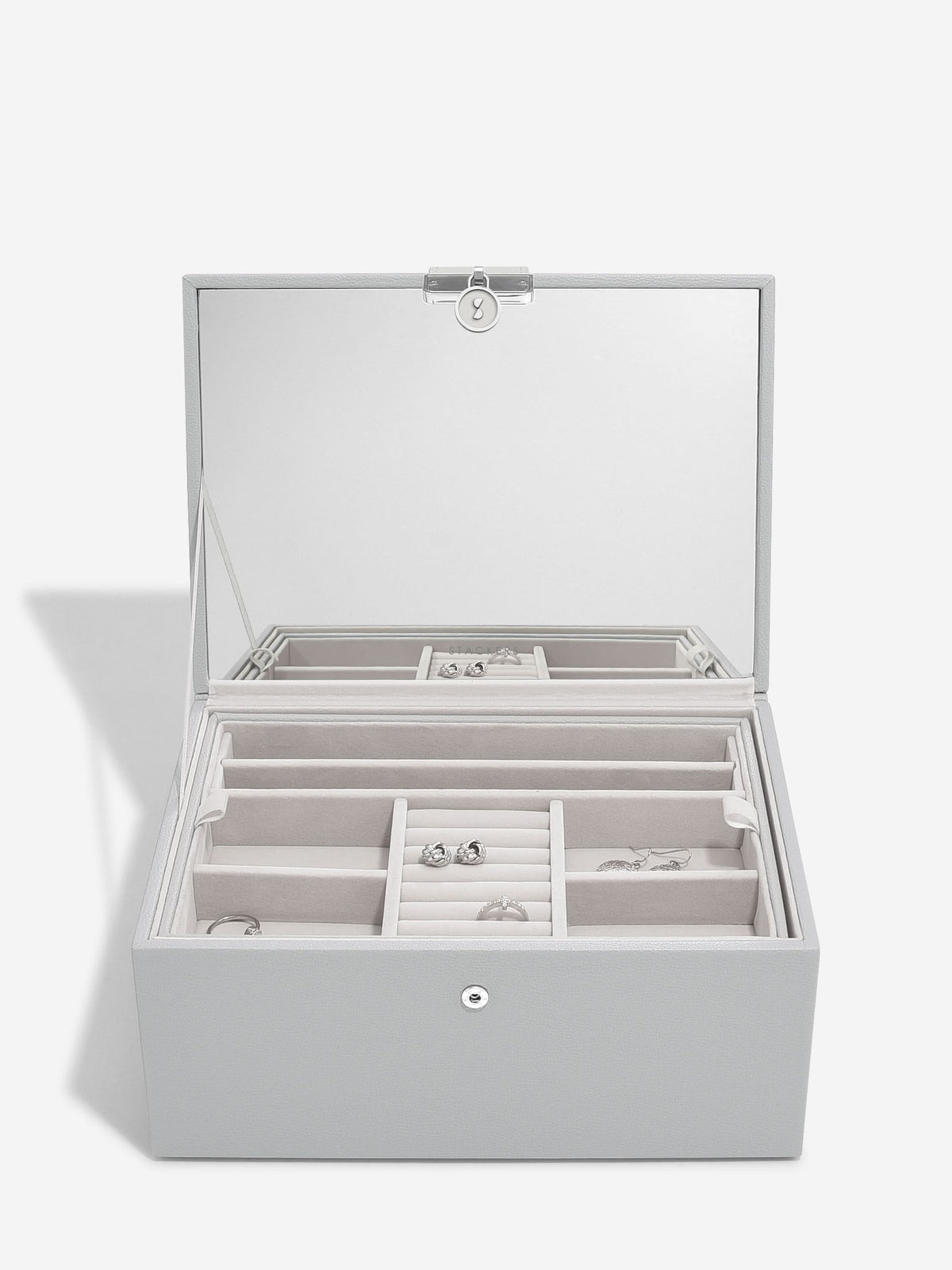 Stackers Luxe Klassieke Juwelendoos Grijs - Mystackers