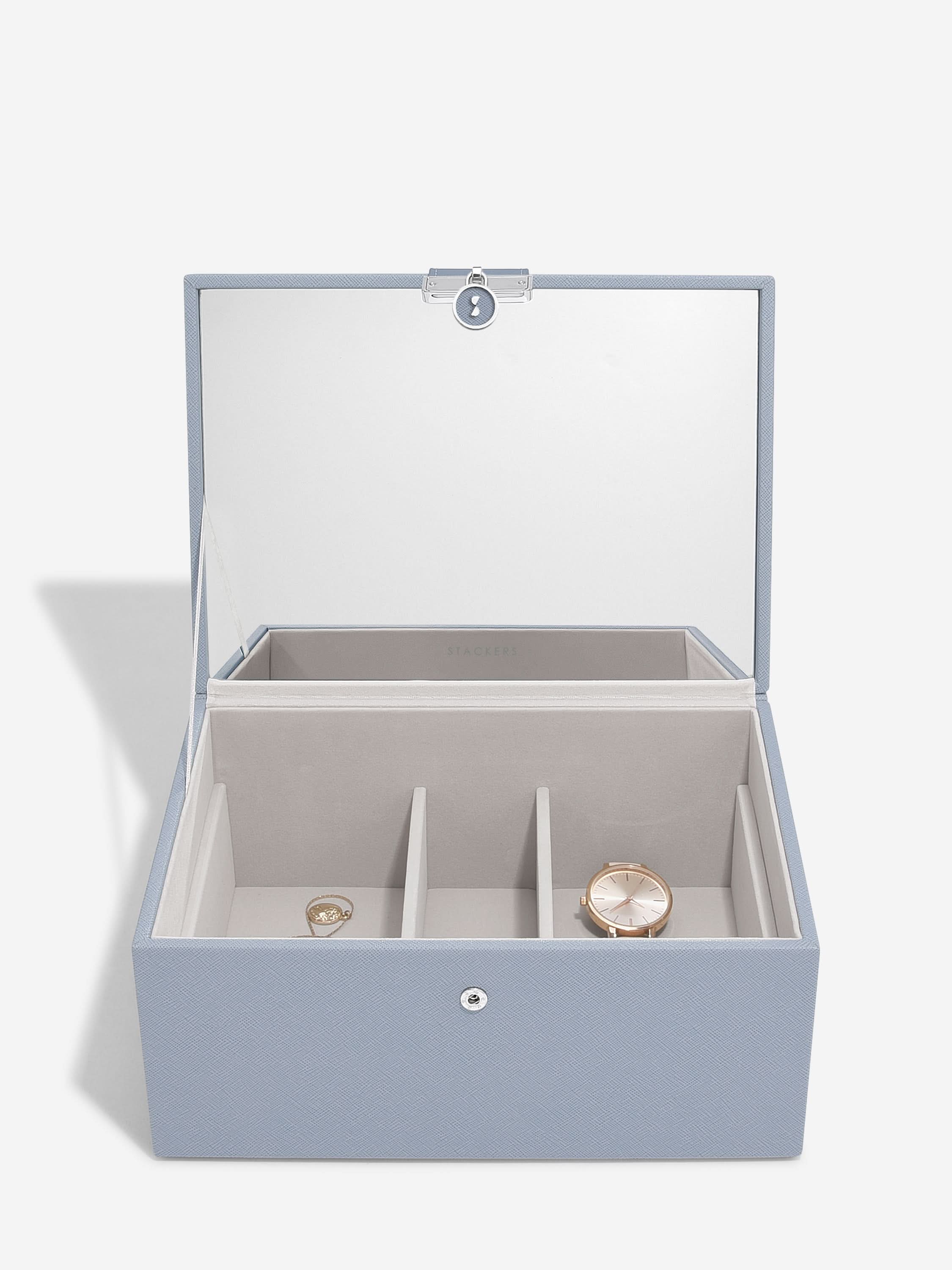Stackers Luxe Klassieke Juwelendoos Blauw - Mystackers