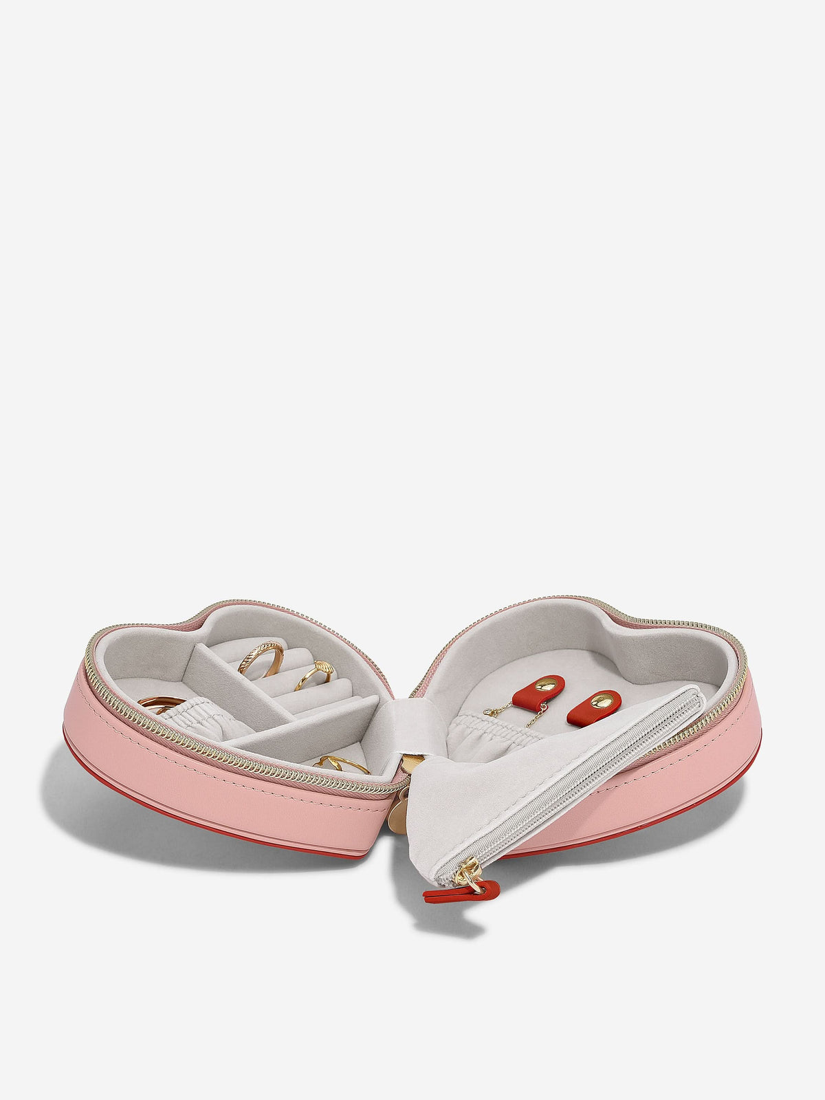 Stackers Heart Travel Jewellery Box Roze - Mystackers