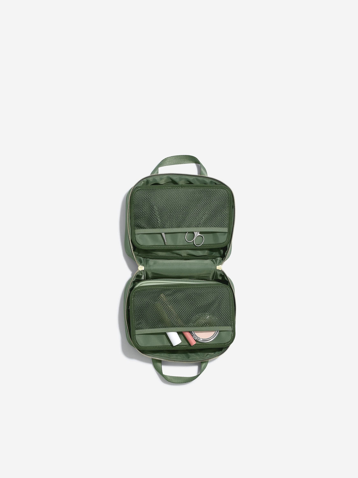 Stackers hangende Toilettas van Gerecycled Nylon Groen - Mystackers