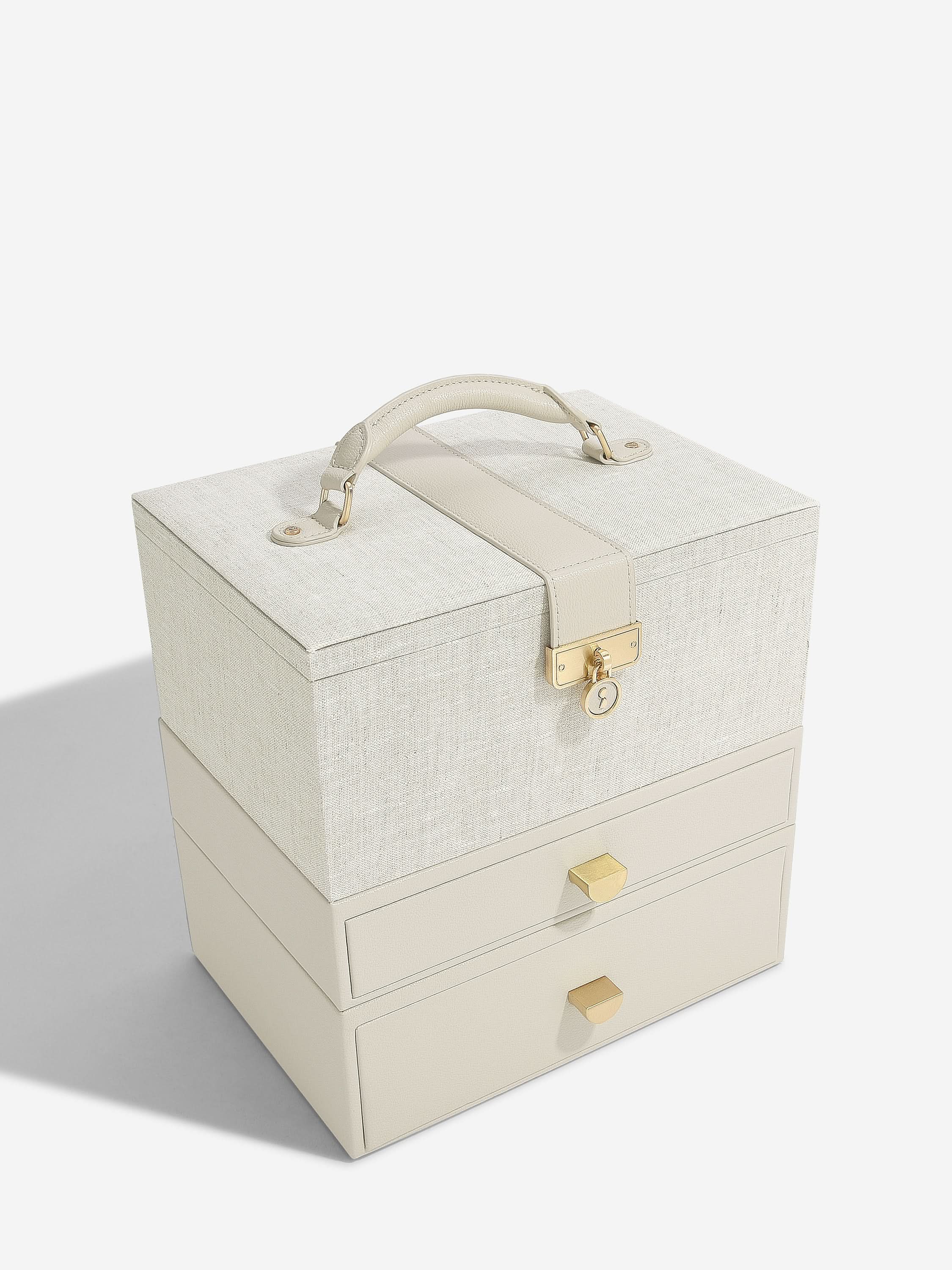 Stackers Luxe Klassieke Juwelendoos Havermout & Linnen - Mystackers