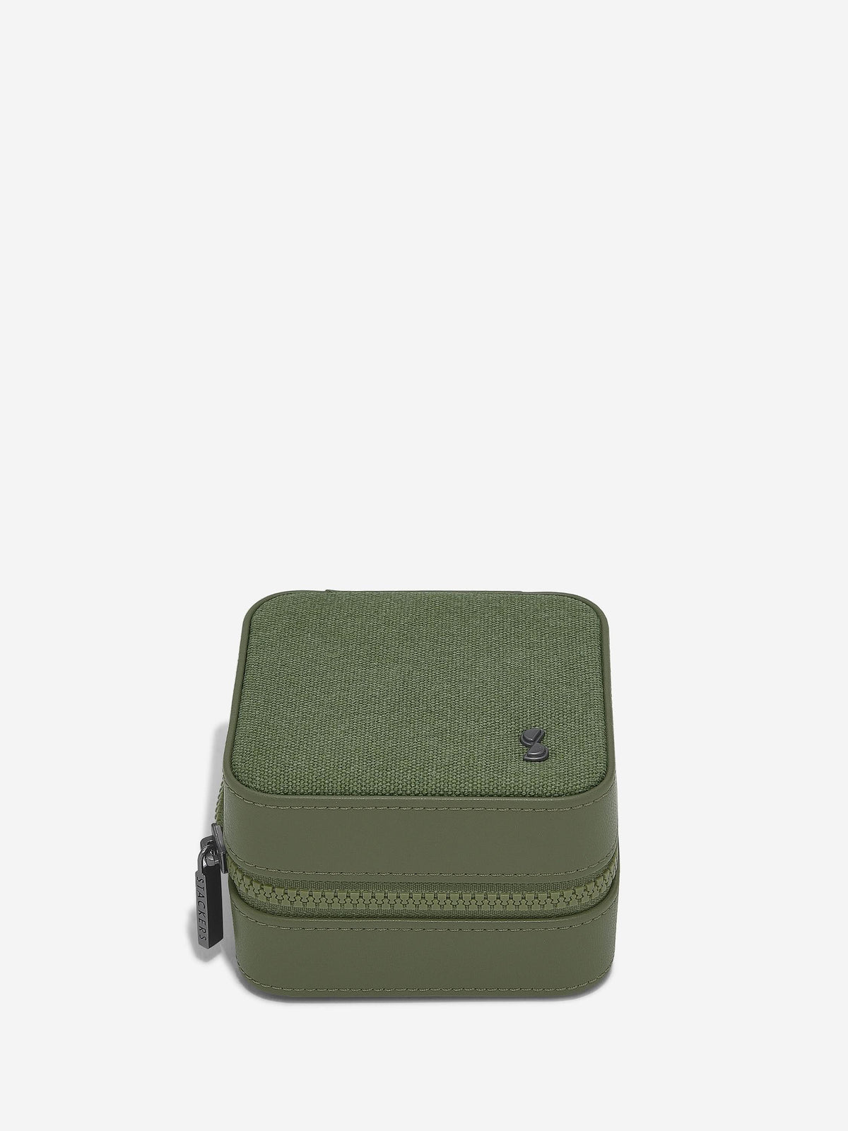 Stackers Horloge- & juwelenbox Groen Canvas - Mystackers