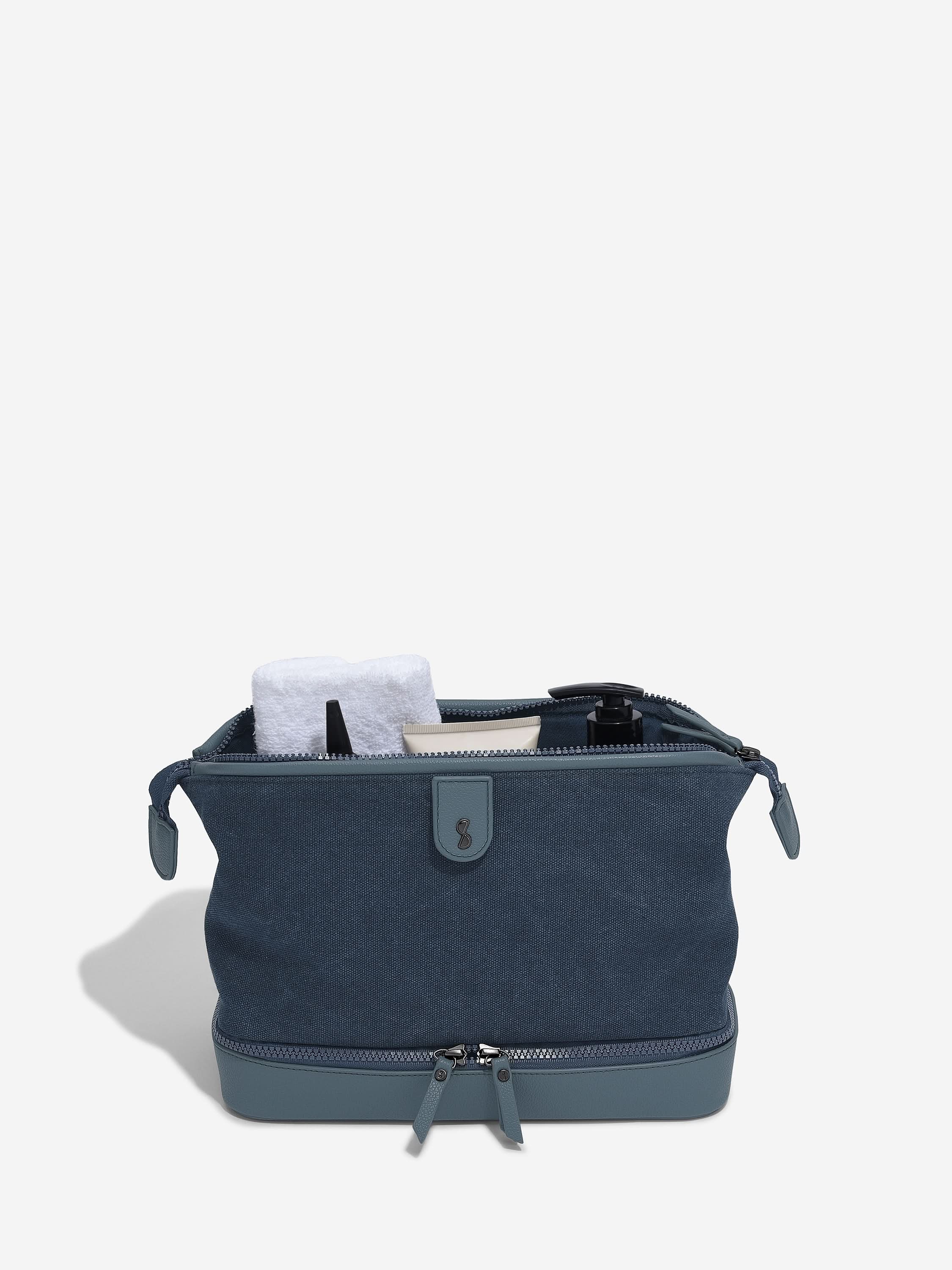 Stackers Toilettas Blauw Canvas - Mystackers