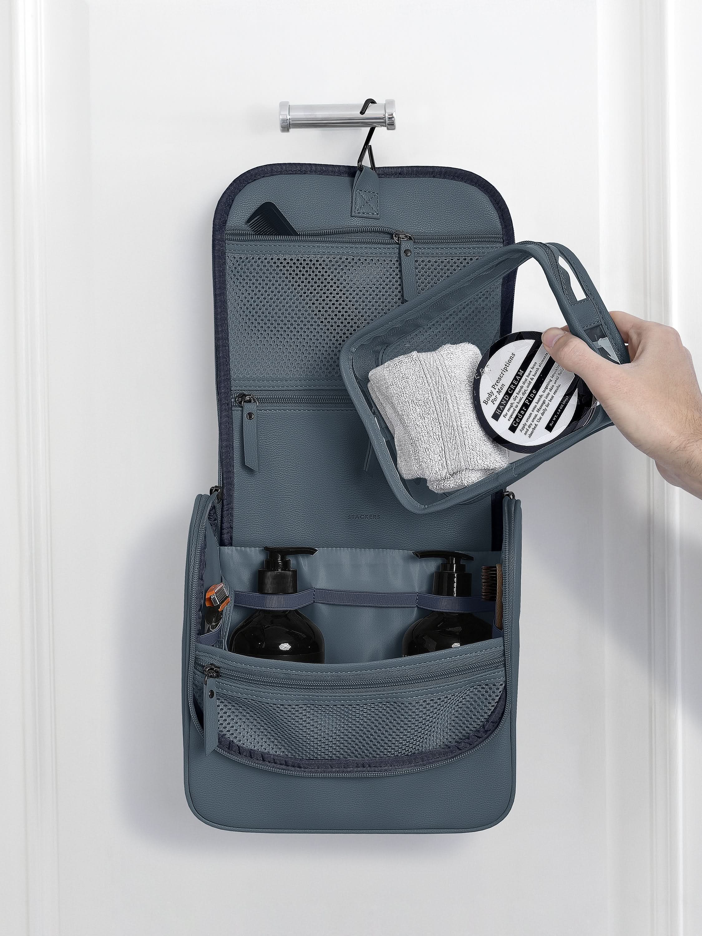 Stackers hangende Toilettas Blauw - Mystackers