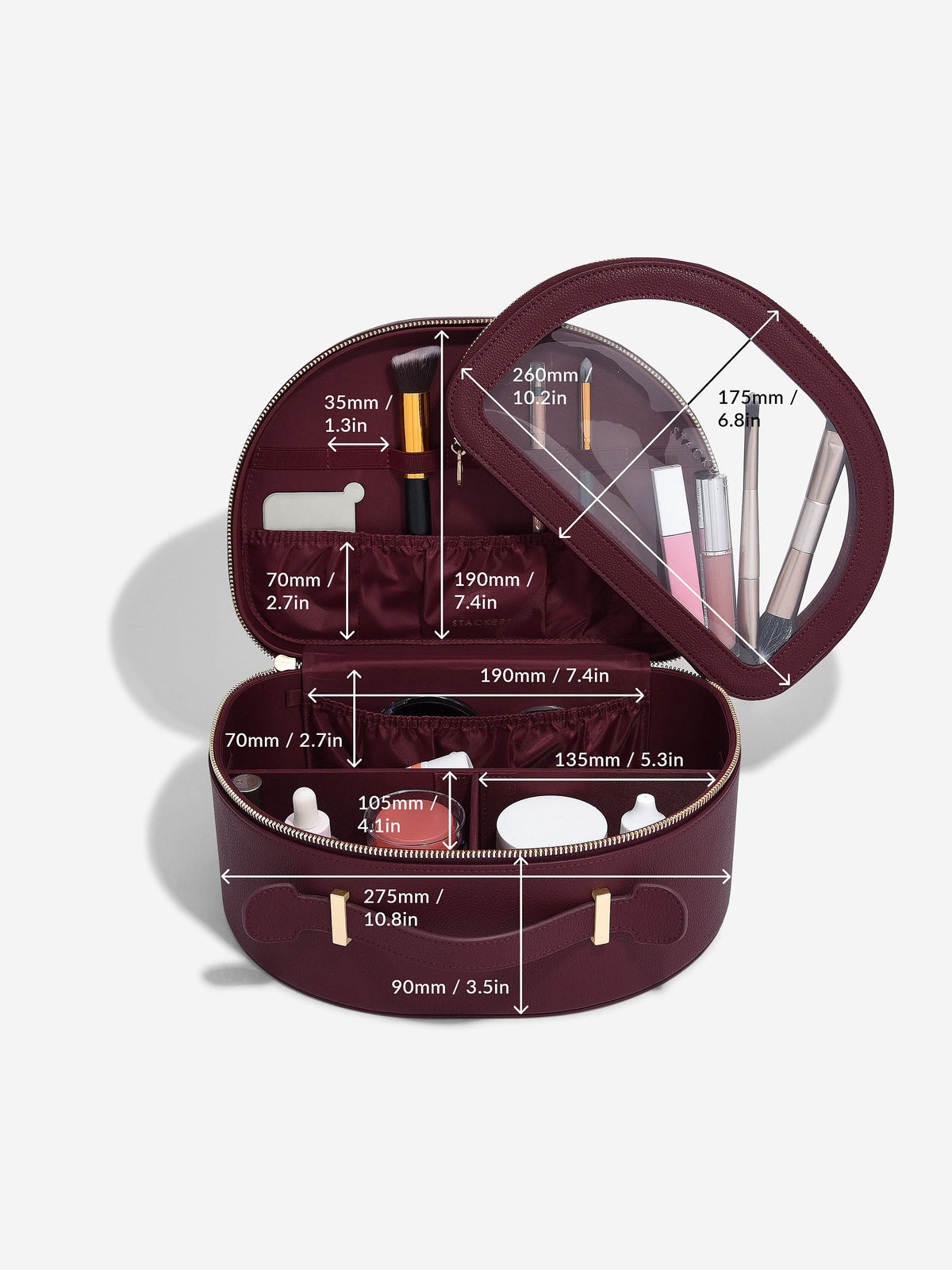 Stackers Beautycase Bordeaux - Mystackers