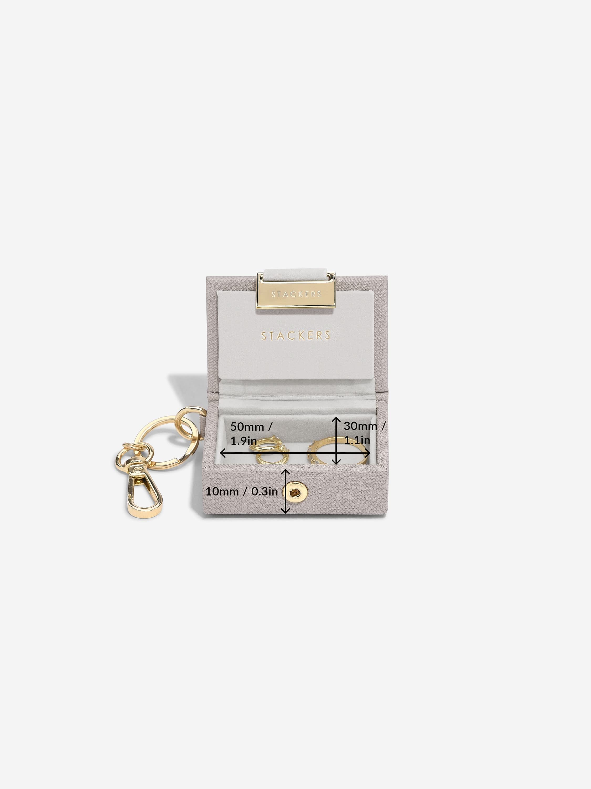 Stackers Juwelendoos Sleutelhanger Taupe - Mystackers