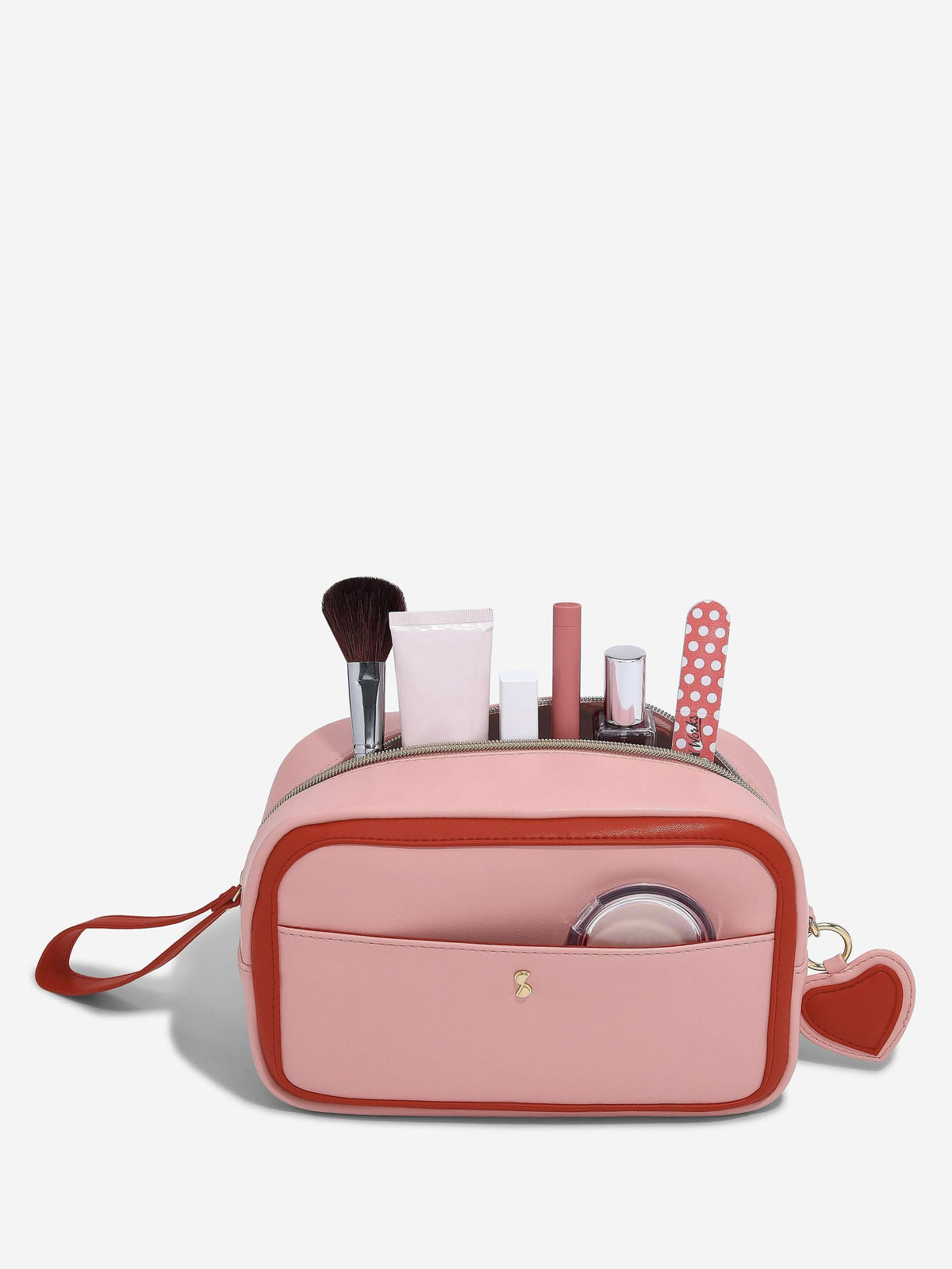 Stackers Toilettas met hartvormige sleutelhanger Roze - Mystackers