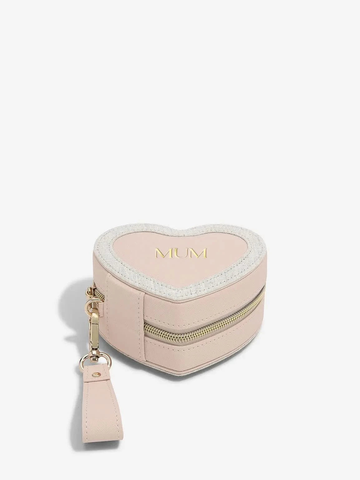 Stackers Mum Heart Travel Jewellery Box Roze - Mystackers