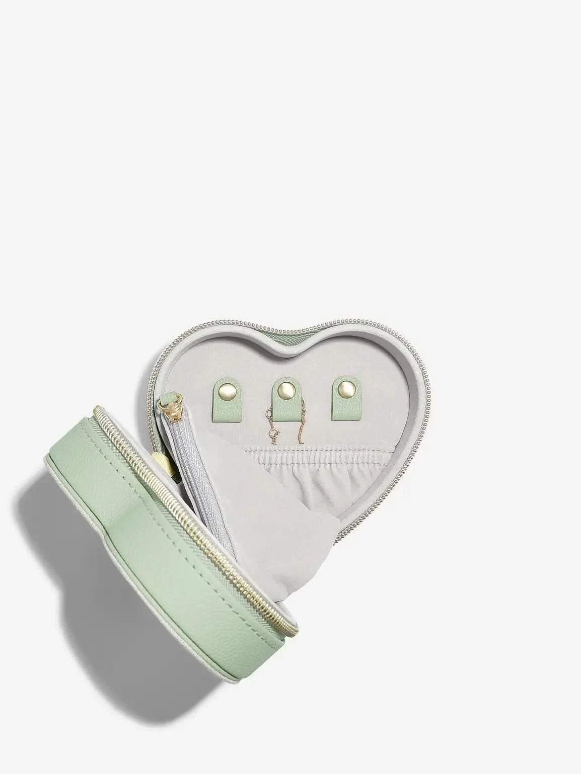 Stackers Mama Heart Travel Jewellery Box Groen - Mystackers