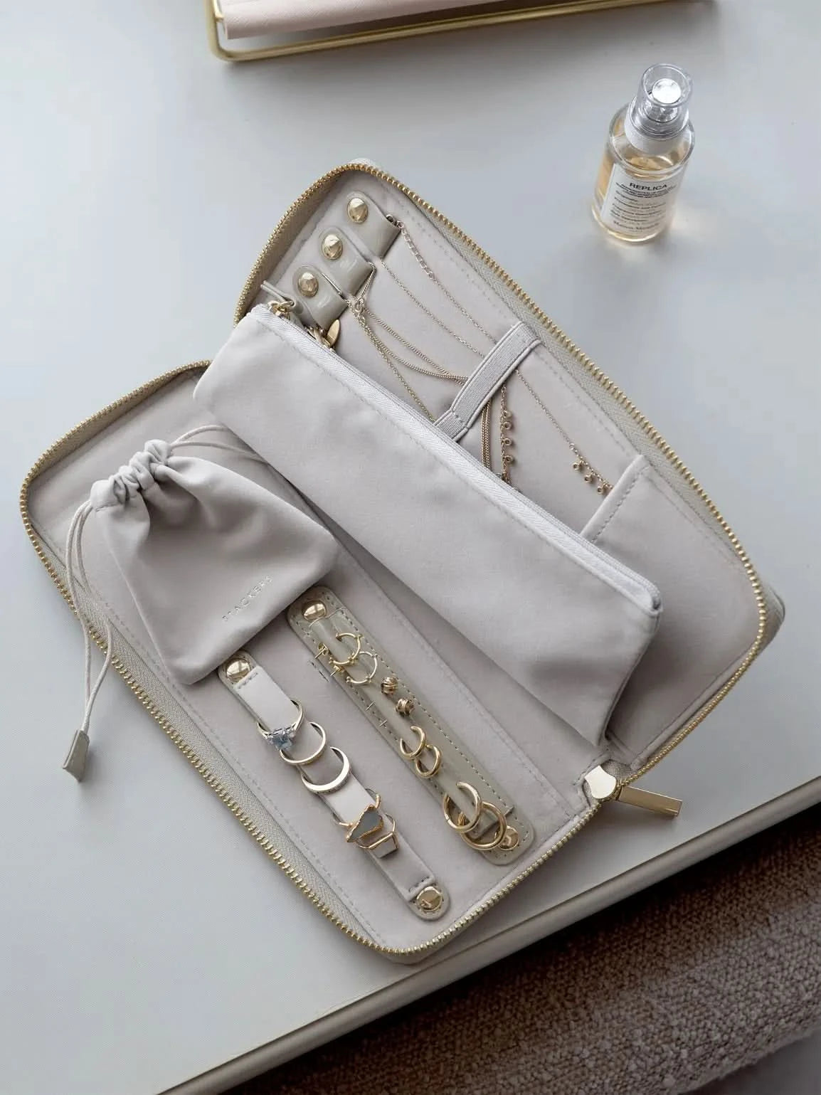 Stackers Jewellery Roll Leemgrijs Gelakt - Mystackers