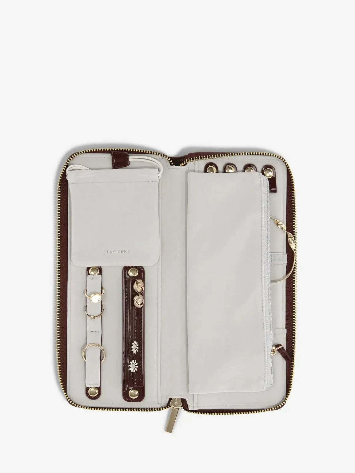 Stackers Jewellery Roll Kersenrood Gelakt - Mystackers