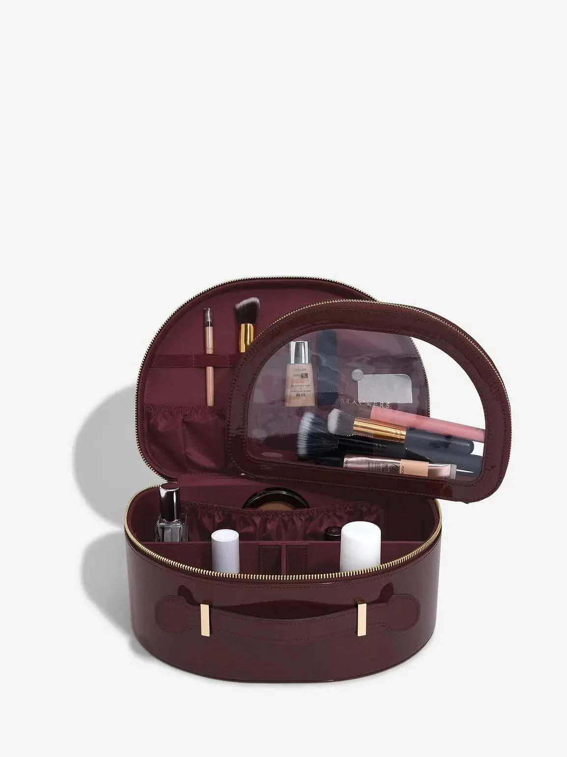 Stackers Beautycase Kersenrood Gelakt - Mystackers