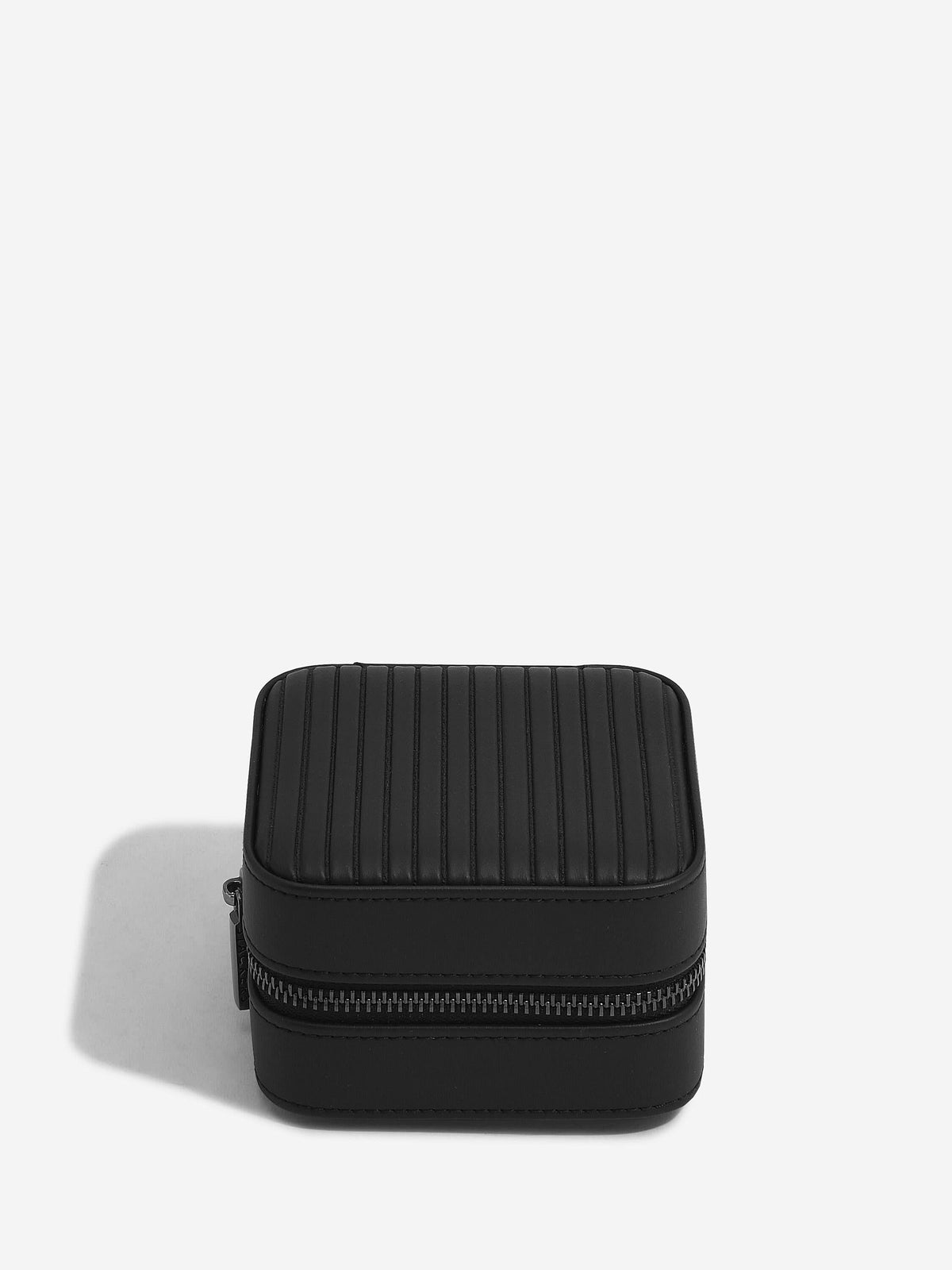 Stackers Horloge- & juwelenbox Zwart Geribbeld - Mystackers