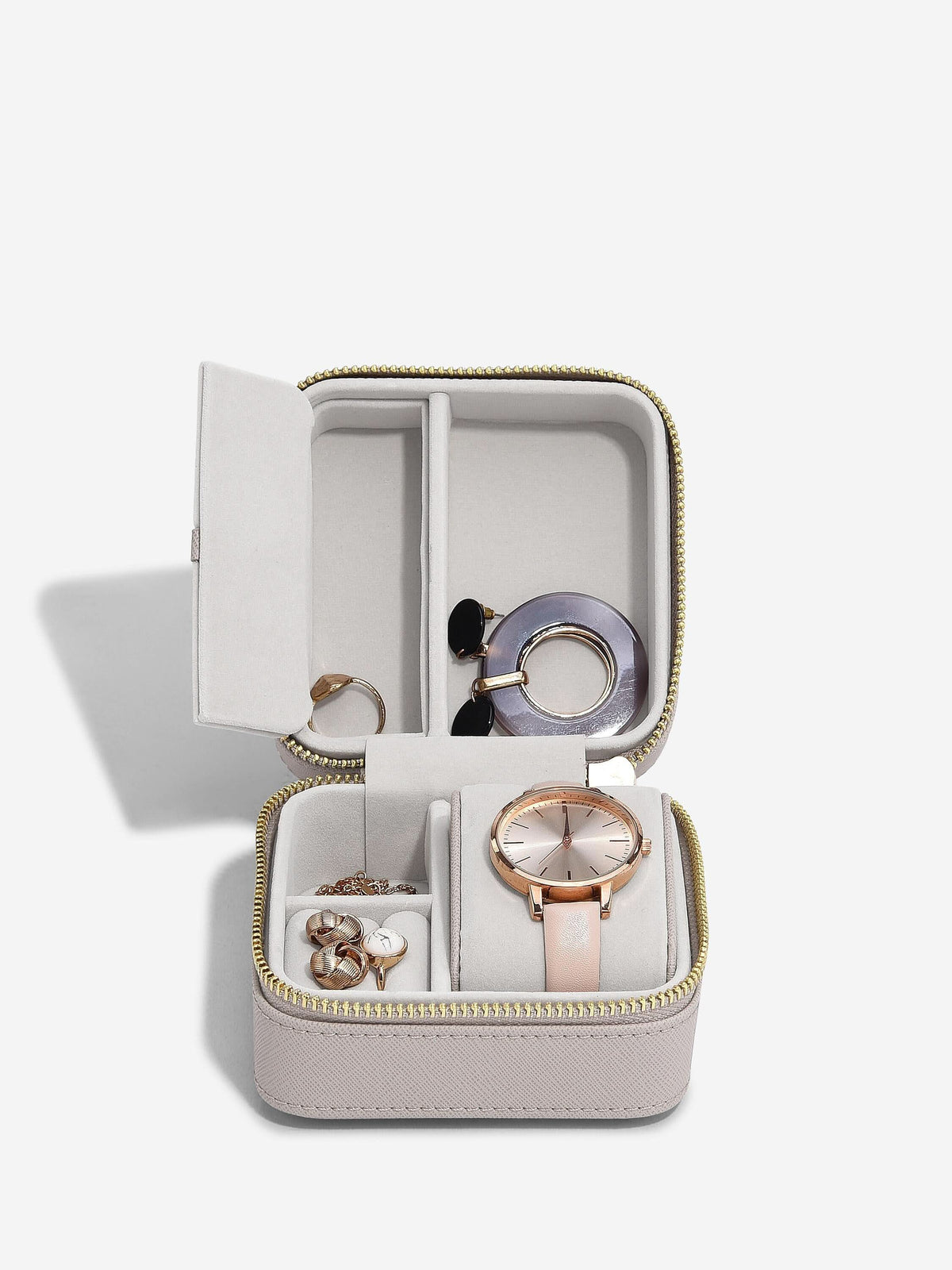 Stackers Horloge- & juwelenbox Taupe - Mystackers