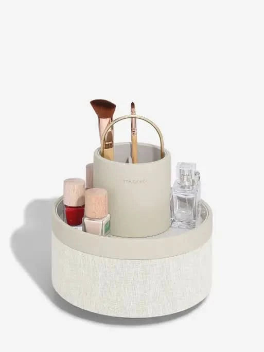 Stackers Roterende Cosmetica‑organiser Havermout & Linnen - Mystackers
