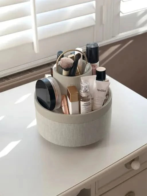 Stackers Roterende Cosmetica‑organiser Havermout & Linnen - Mystackers