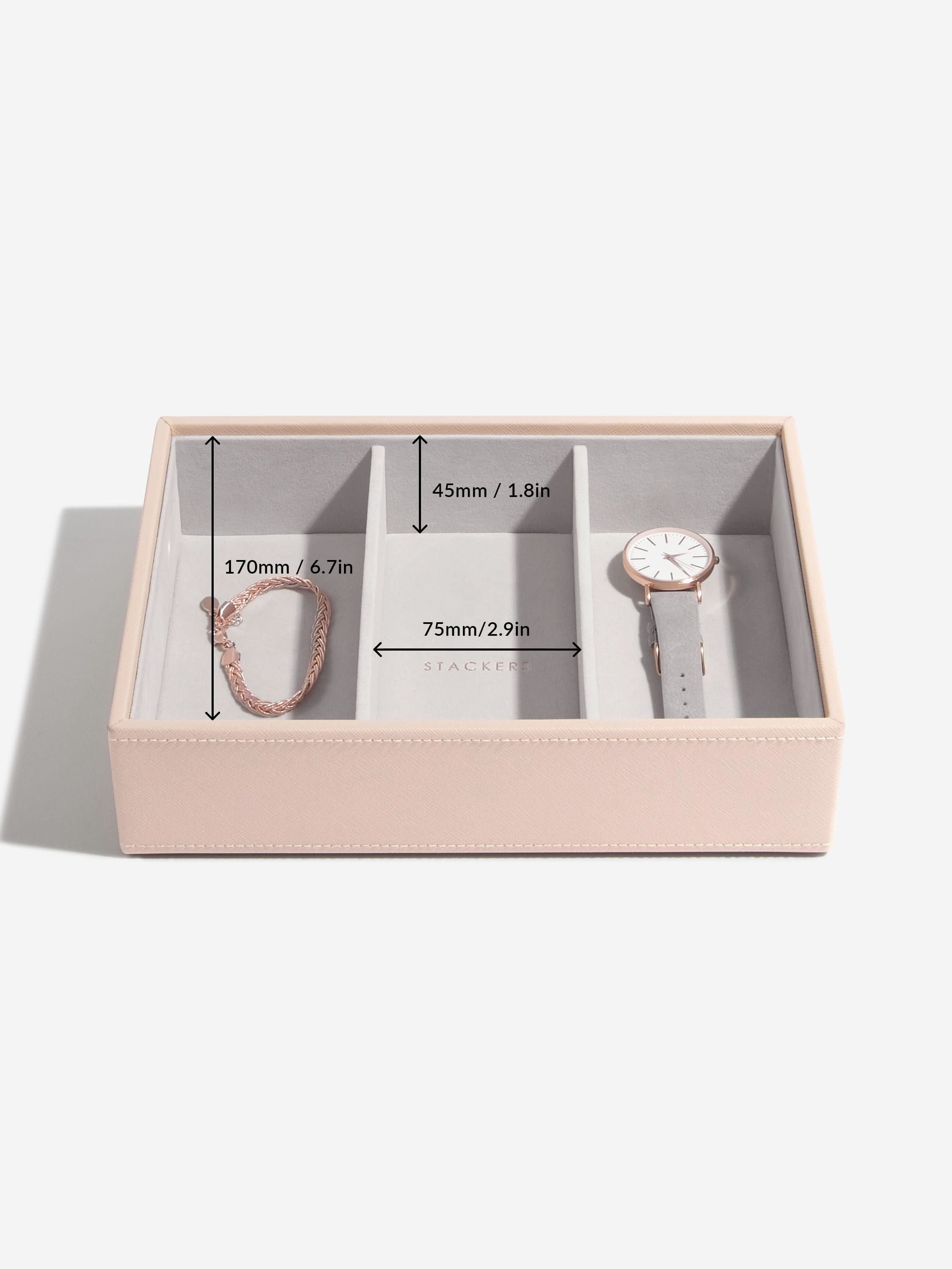 Stackers Klassieke Juwelendoos Set van 2 Roze - Mystackers