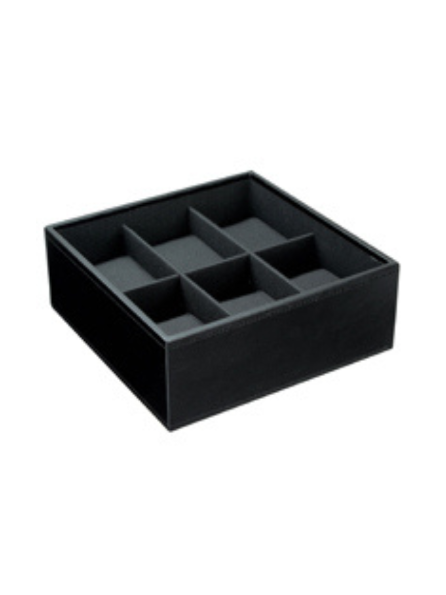 Stackers Zesdelige Horlogebox Zwart - Mystackers
