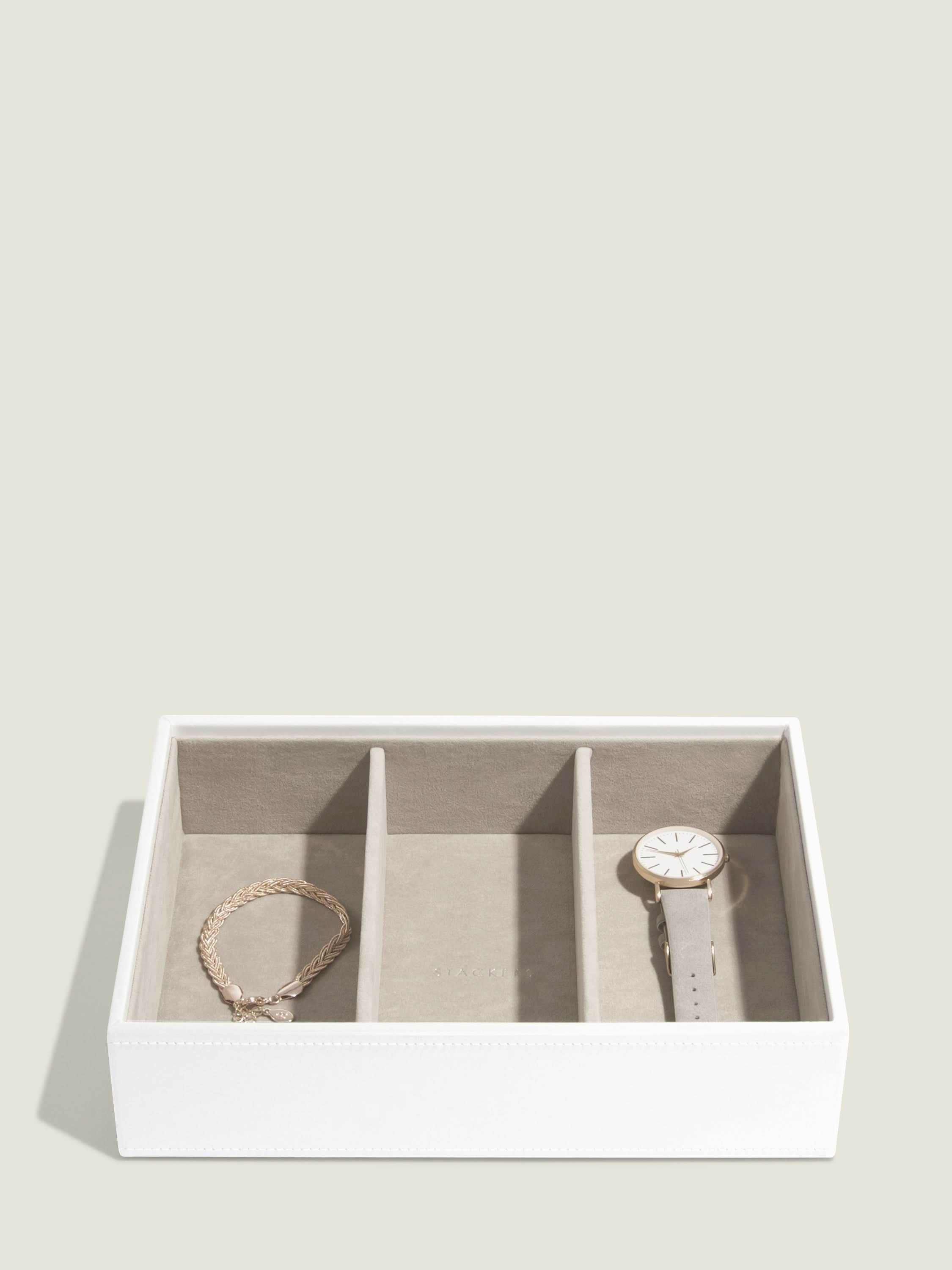 Stackers Klassieke Juwelendoos Set van 3 Wit - Mystackers