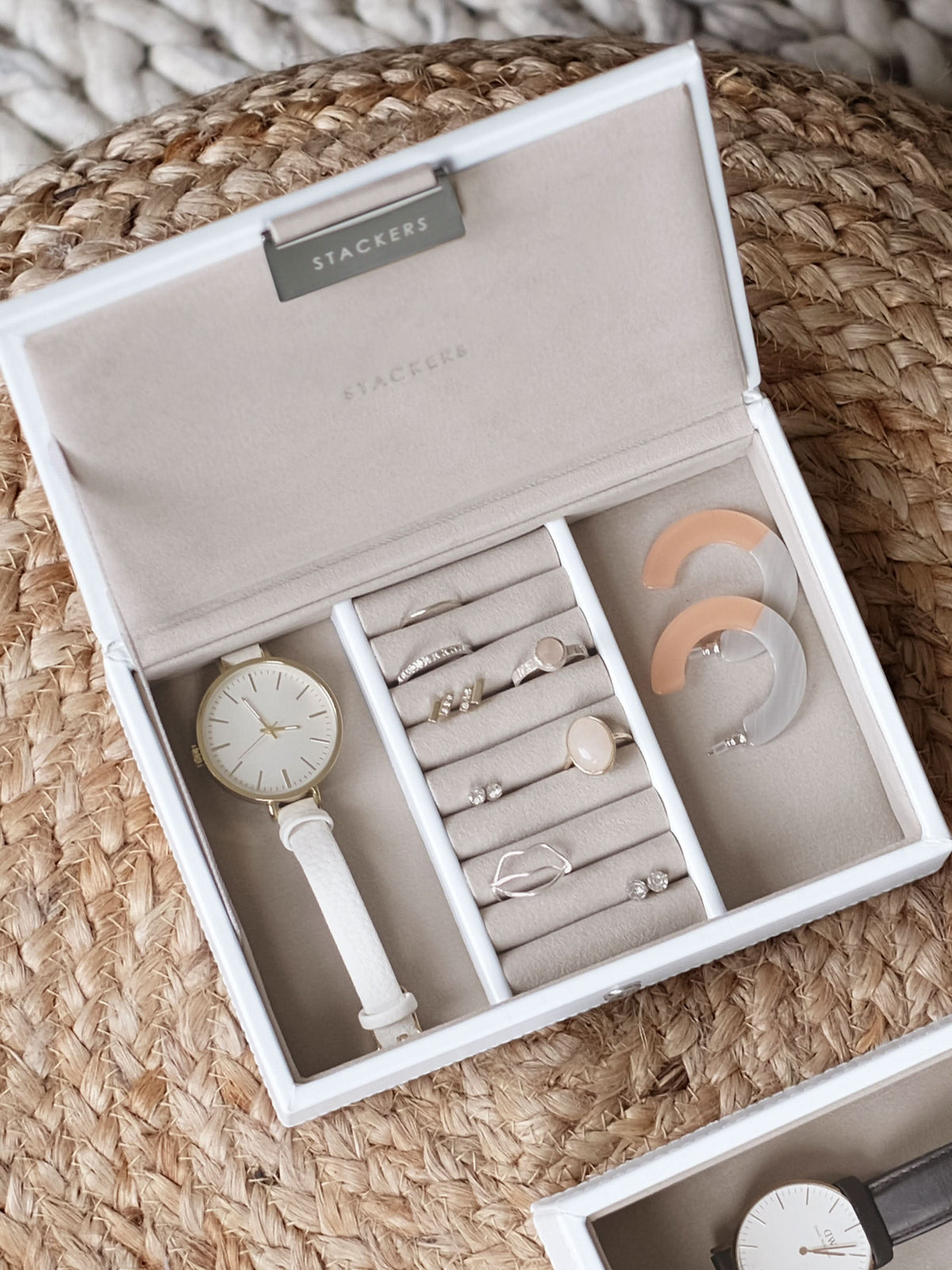 Stackers Deksel voor Mini Juwelendoos Wit - Mystackers