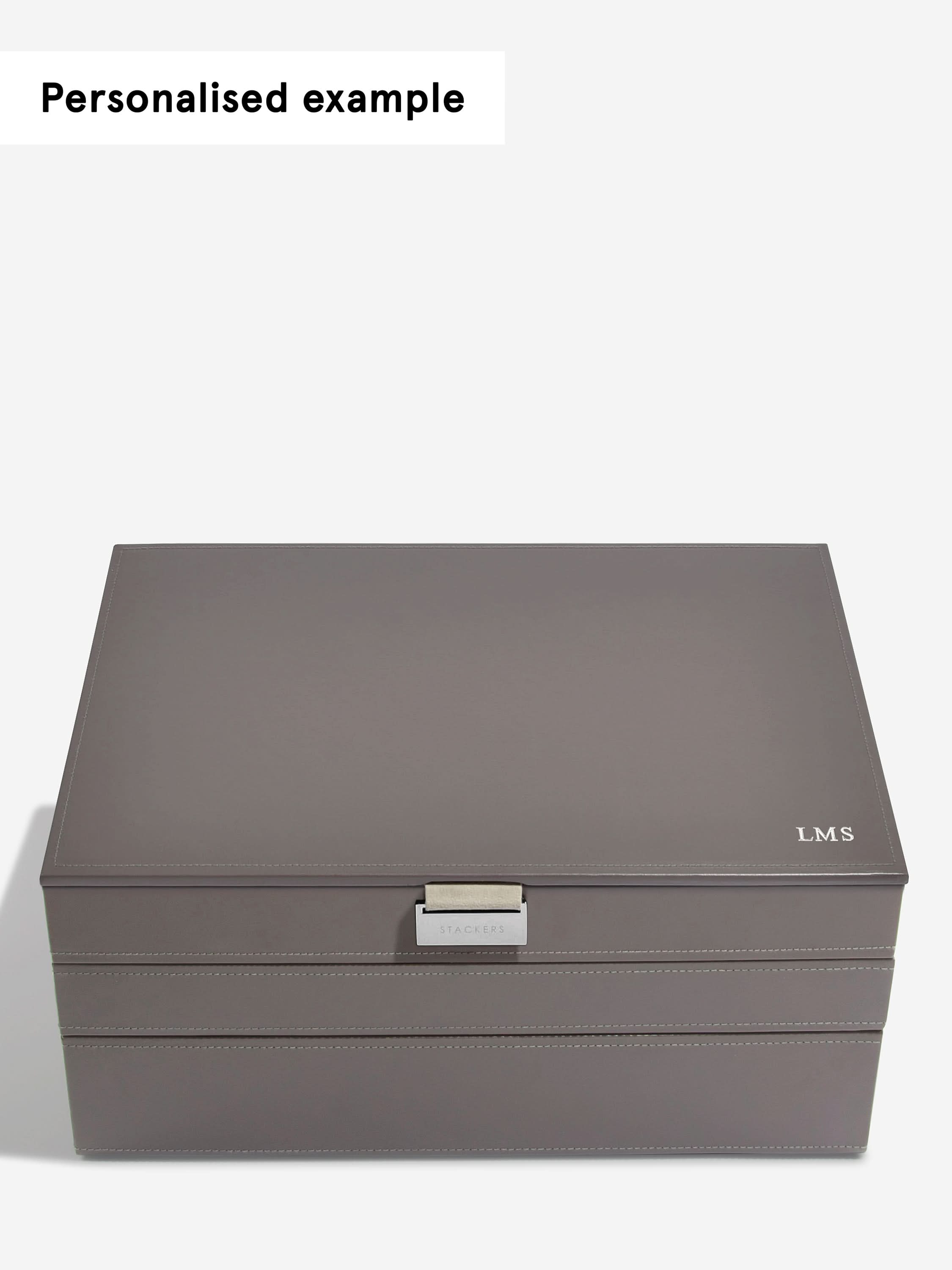 Stackers XL Juwelendoos set van 3 Zachtbruin - Mystackers