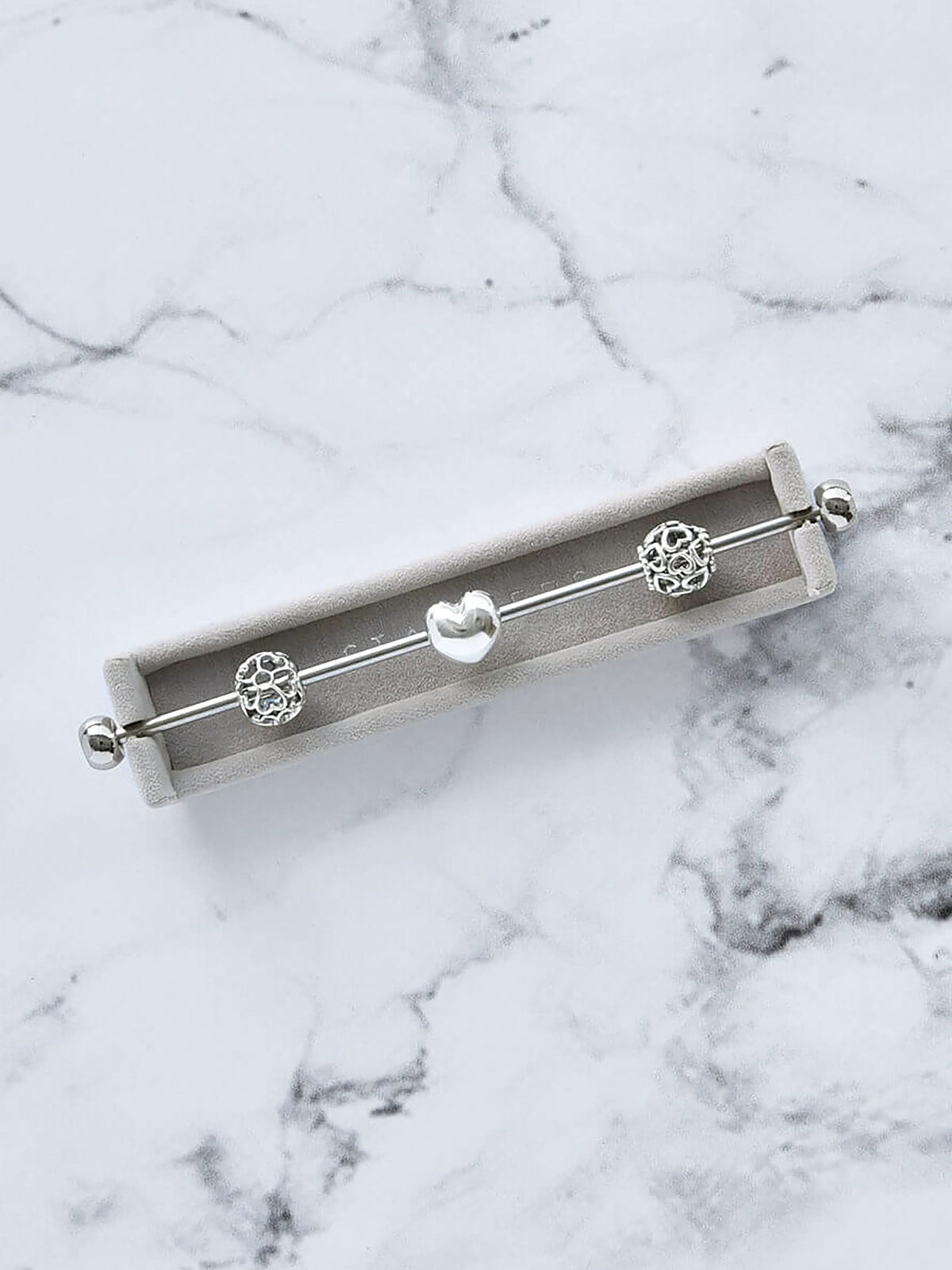 Stackers Charm Bar Zachtbruin & Wit - Mystackers