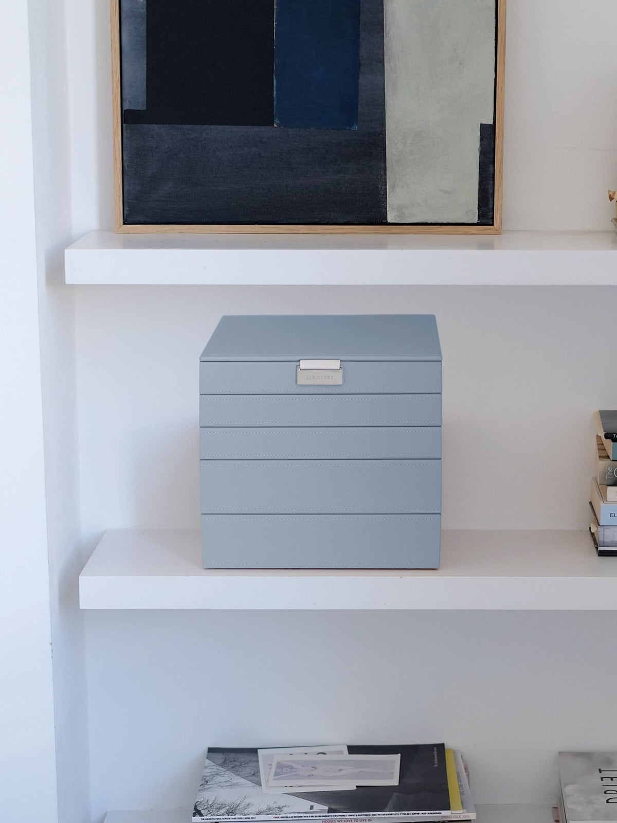 Stackers Klassieke Juwelendoos Set van 5 Blauw - Mystackers