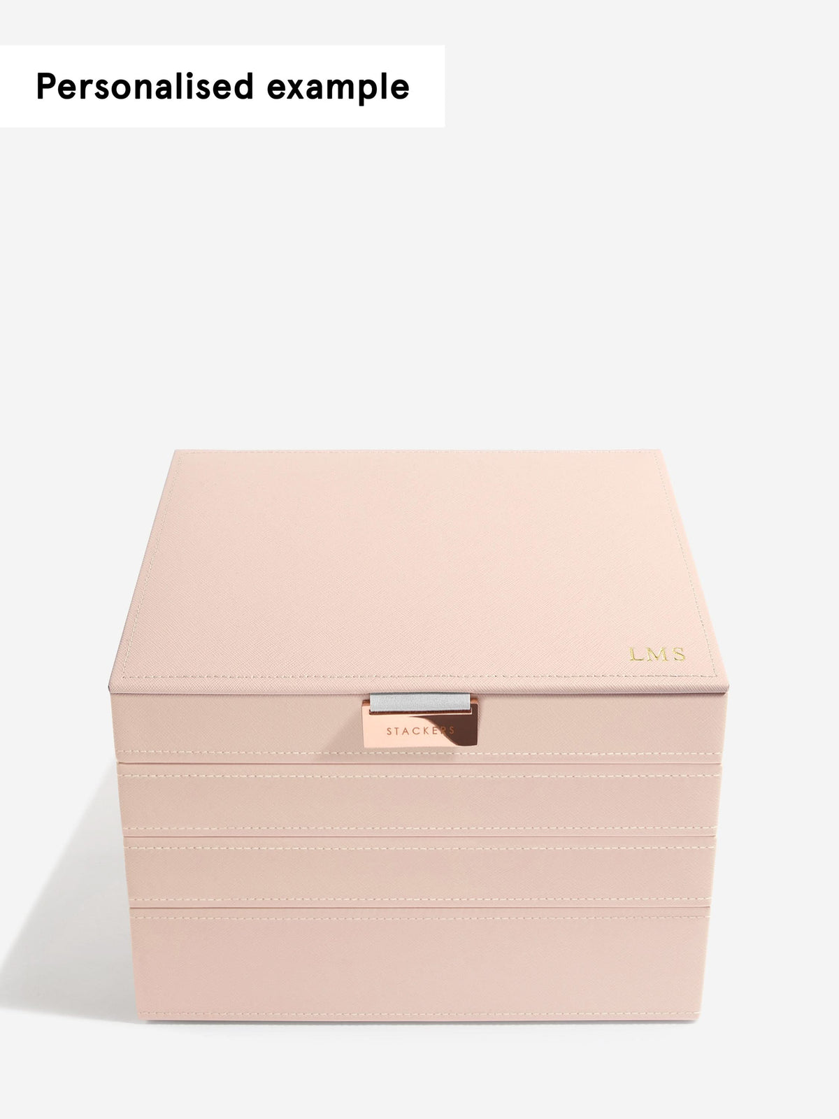 Stackers Klassieke Juwelendoos Set van 4 Roze - Mystackers