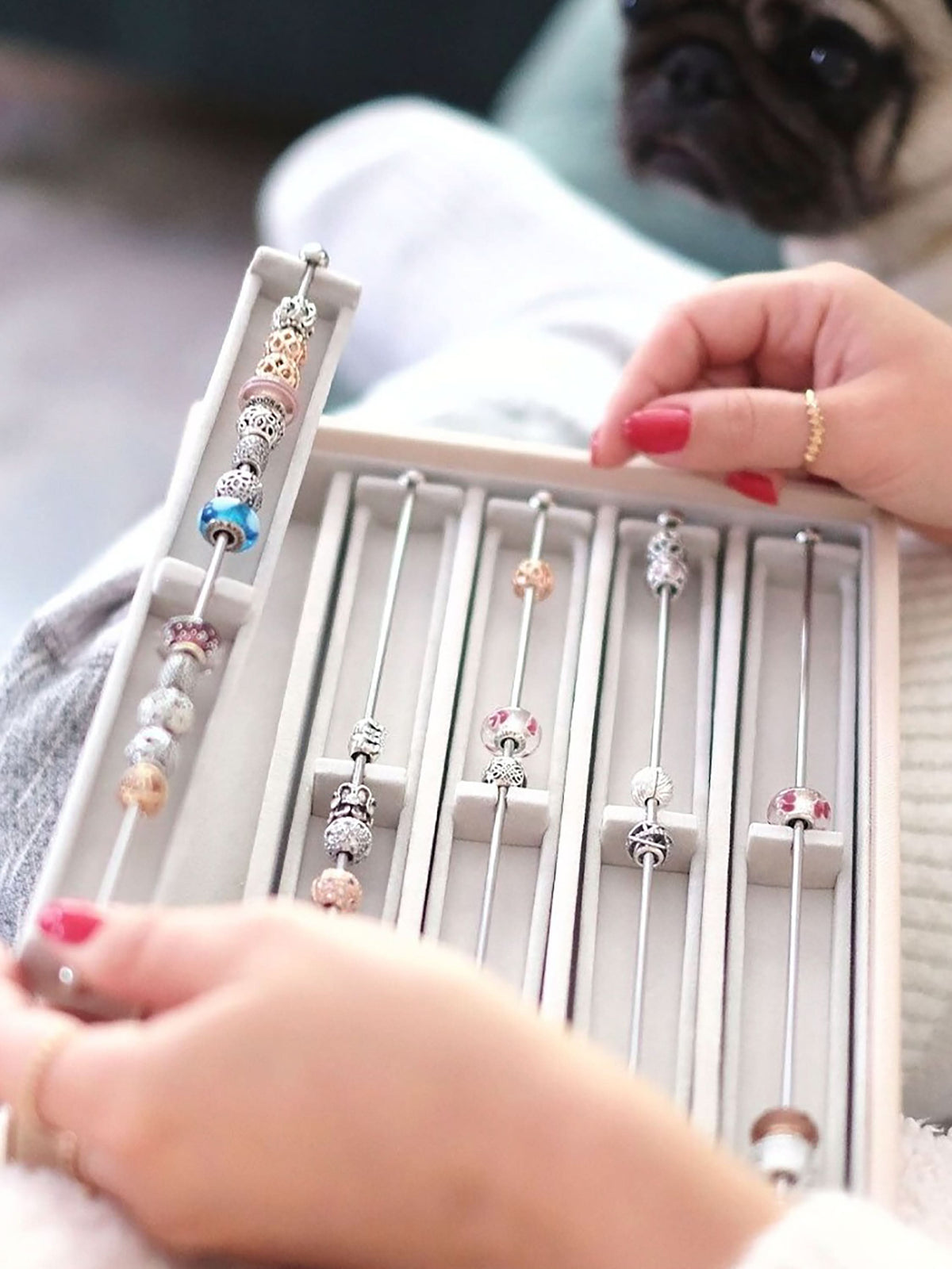 Stackers XL Charm Bar Grijs - Mystackers
