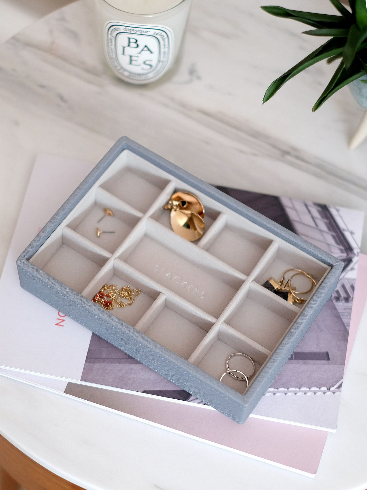 Stackers Mini Sieradenlaag Blauw - Mystackers