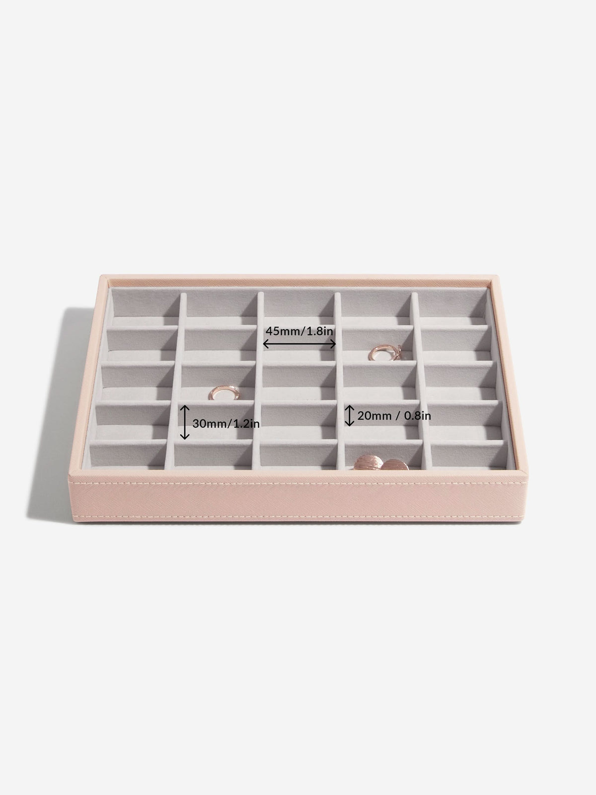 Stackers kleine Sieradenlaag voor Klassieke Juwelendoos Roze - Mystackers