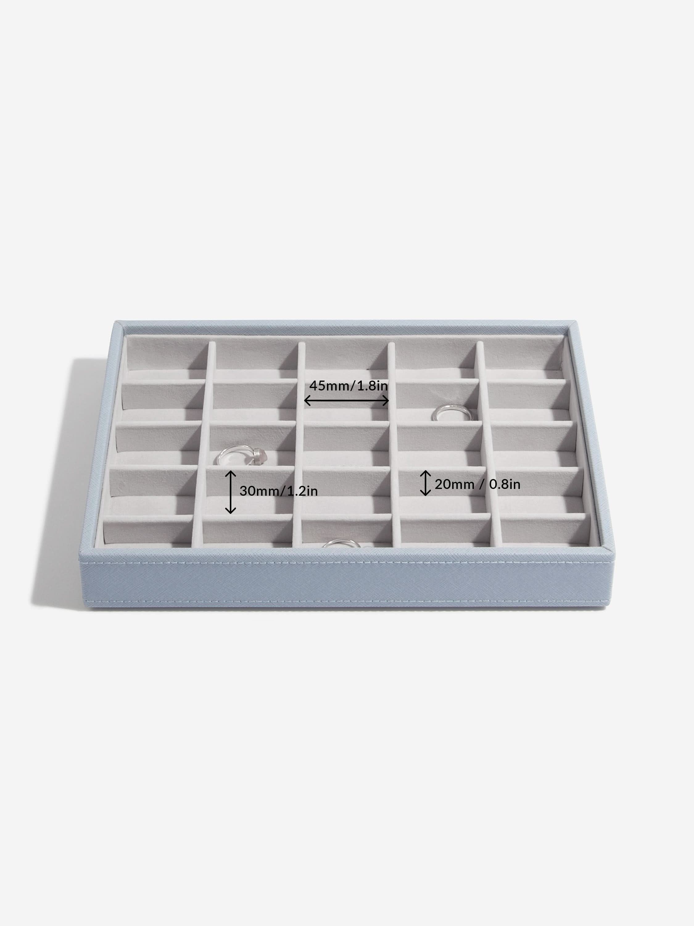Stackers Klassieke Juwelendoos Set van 3 Blauw - Mystackers