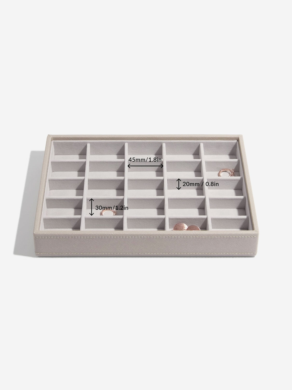 Stackers Klassieke Juwelendoos Set van 3 Taupe - Mystackers