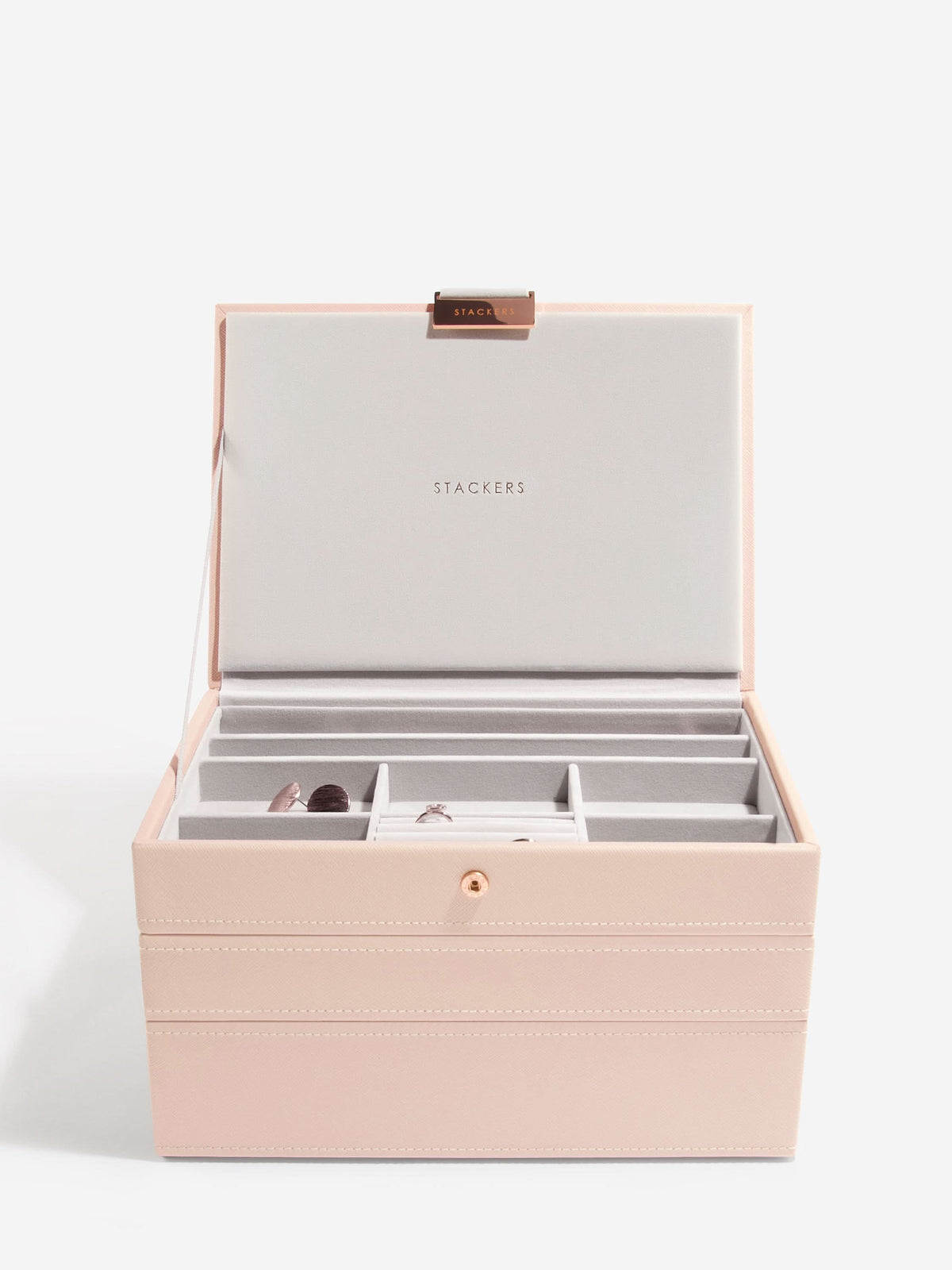 Stackers Klassieke Juwelendoos Set van 3 Roze - Mystackers