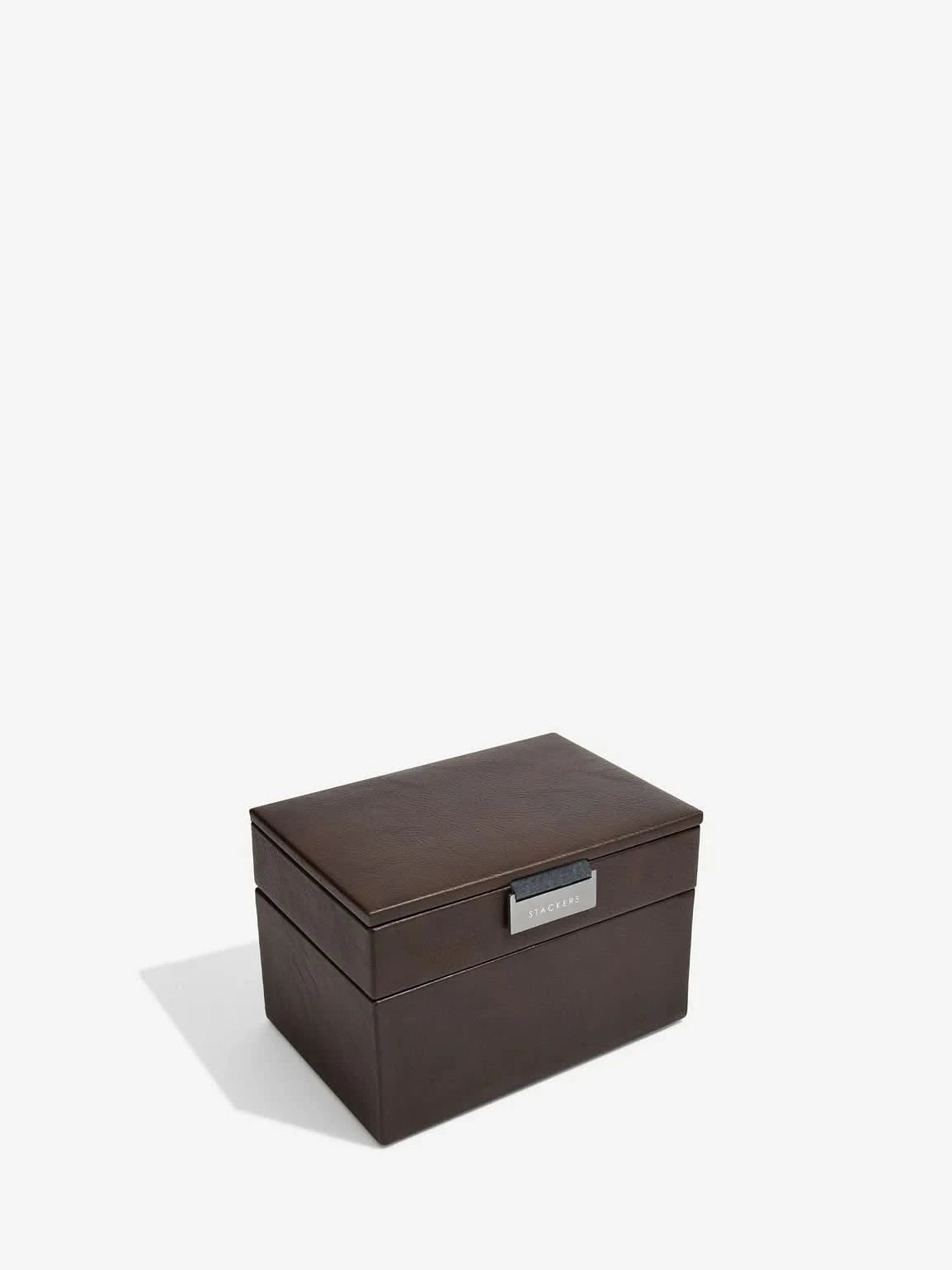 Stackers Mini Set van 2 - Horloge- & Manchetknopendoosje Bruin - Mystackers