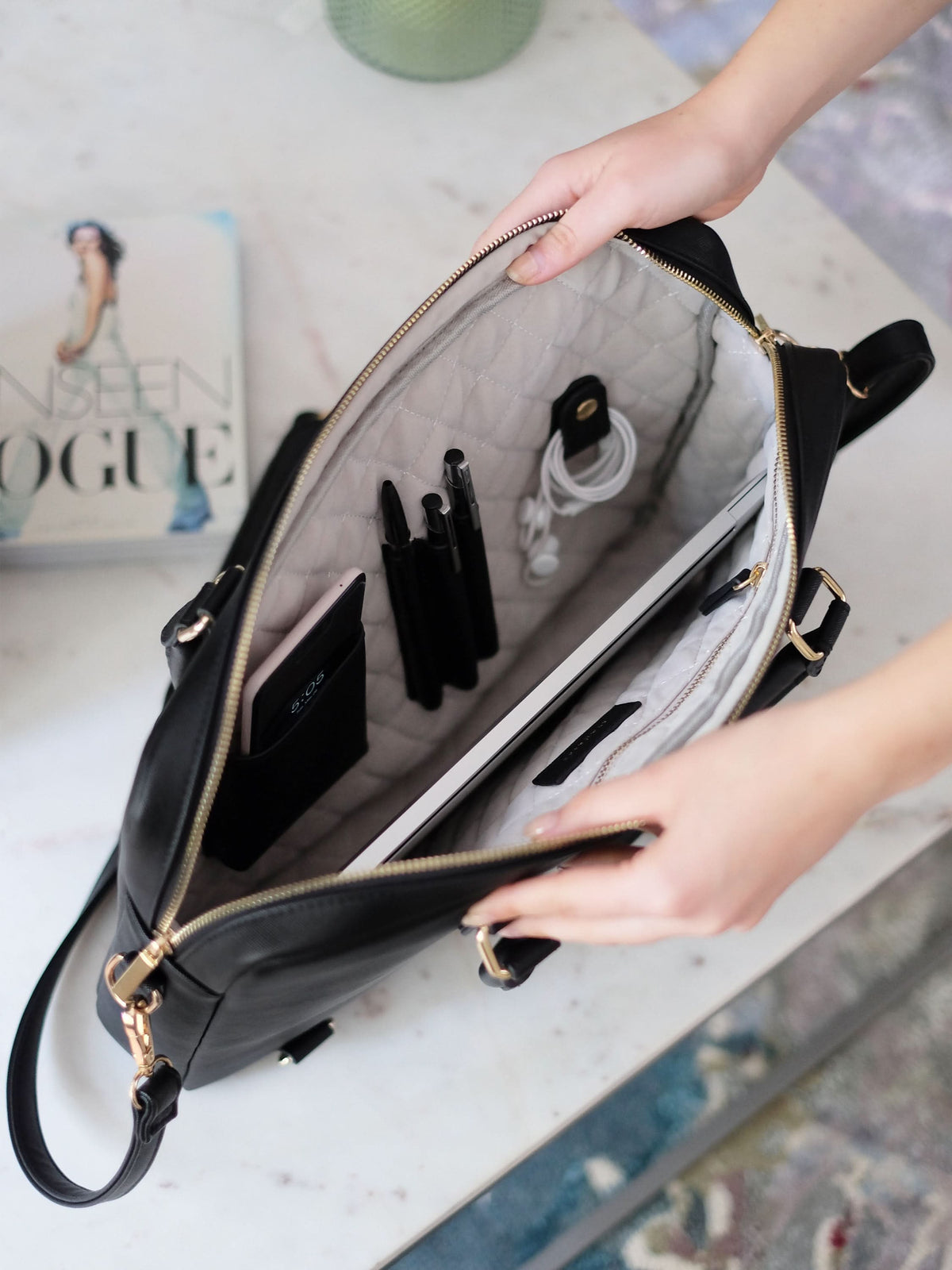 Stackers Laptoptas Zwart - Mystackers