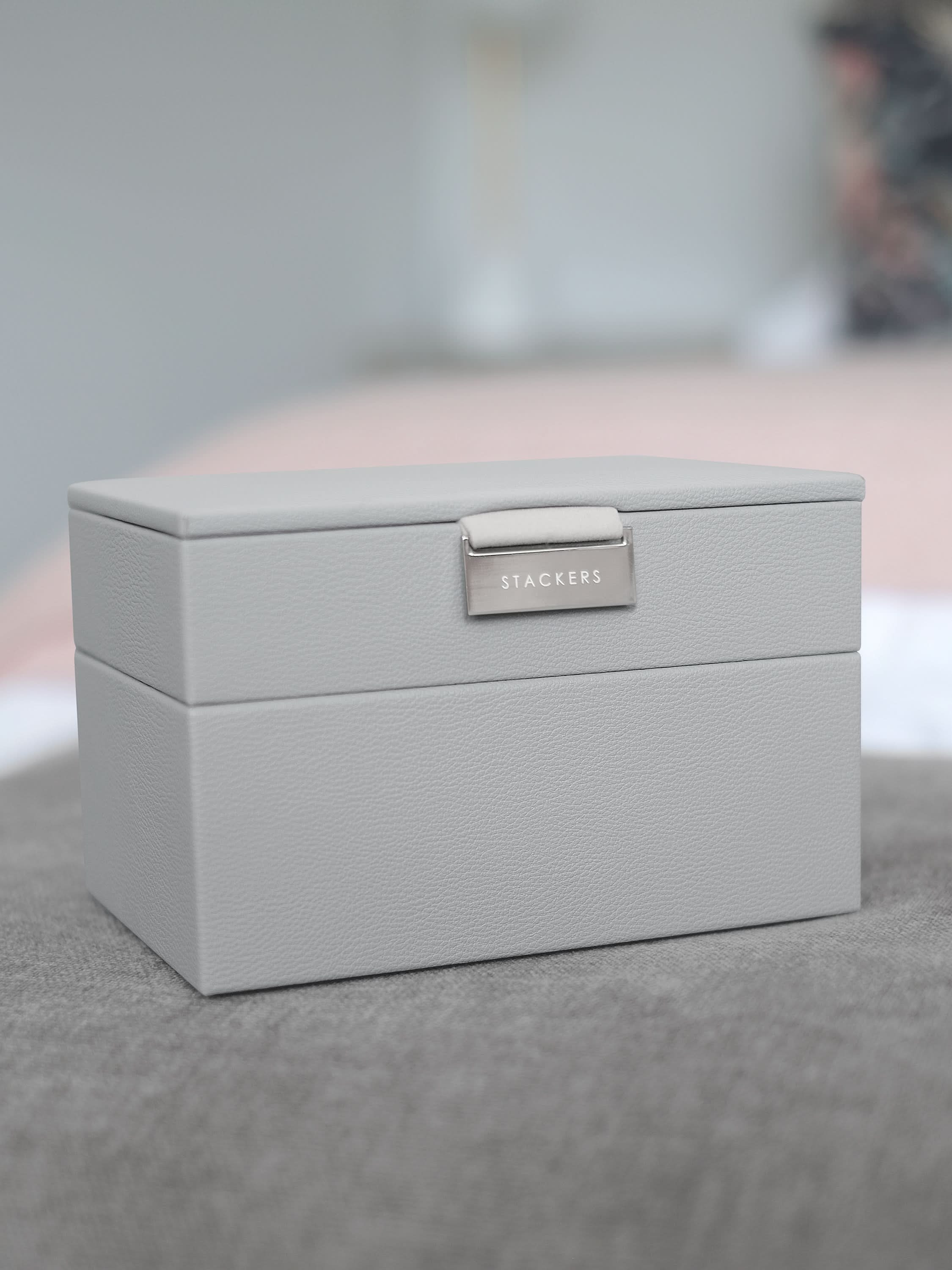 Stackers Mini Juwelendoos Set van 2 Grijs - Mystackers