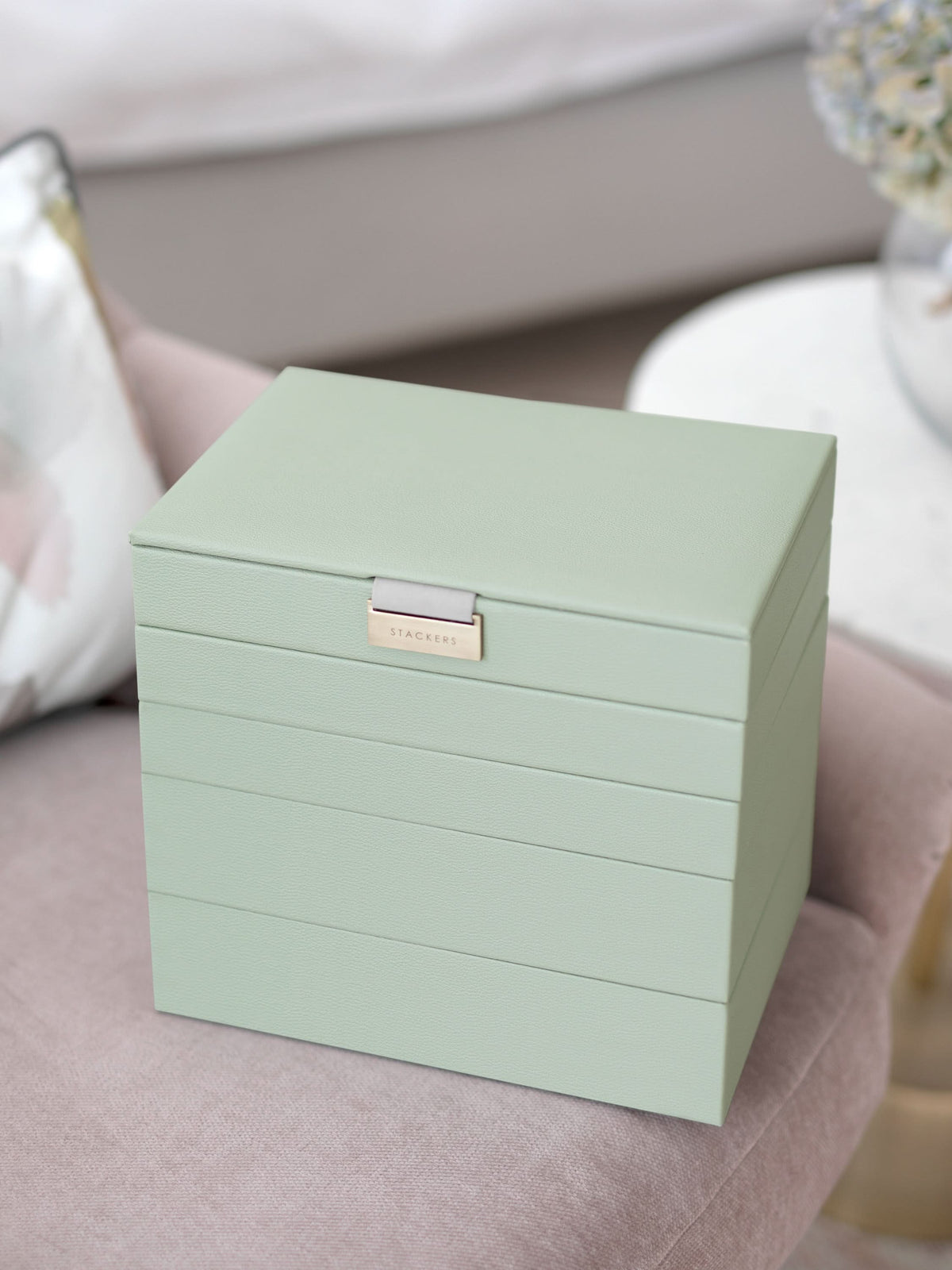 Stackers Klassieke Juwelendoos Set van 5 Saliegroen - Mystackers