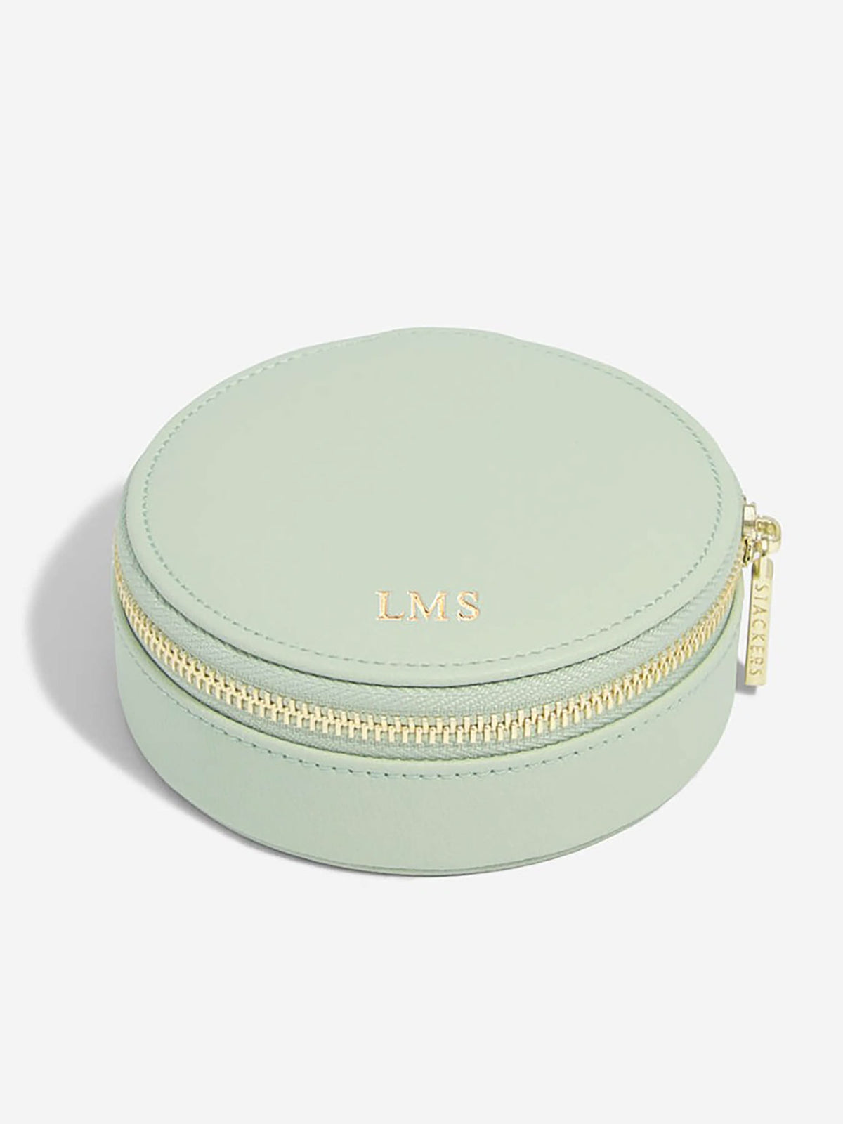 Stackers Ronde Travel Jewellery Box Saliegroen - Mystackers