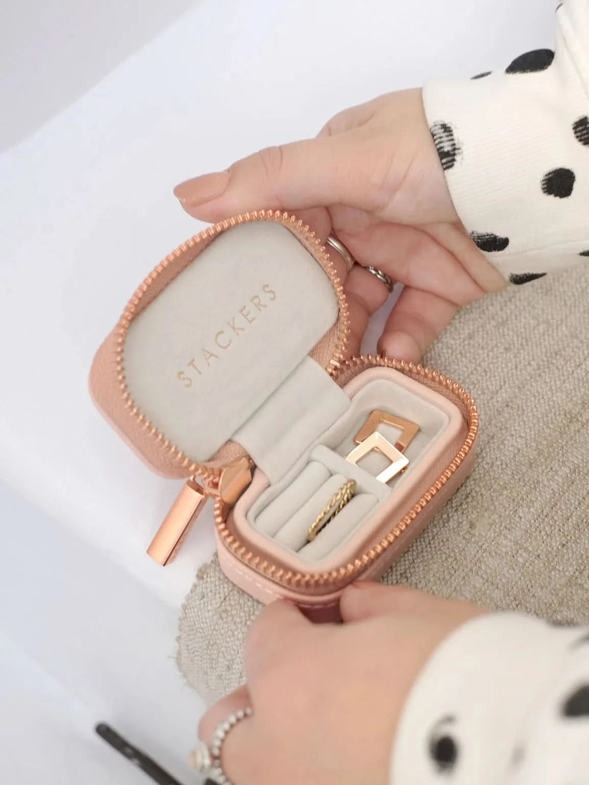 Stackers Petite Juwelendoosje Roze - Mystackers