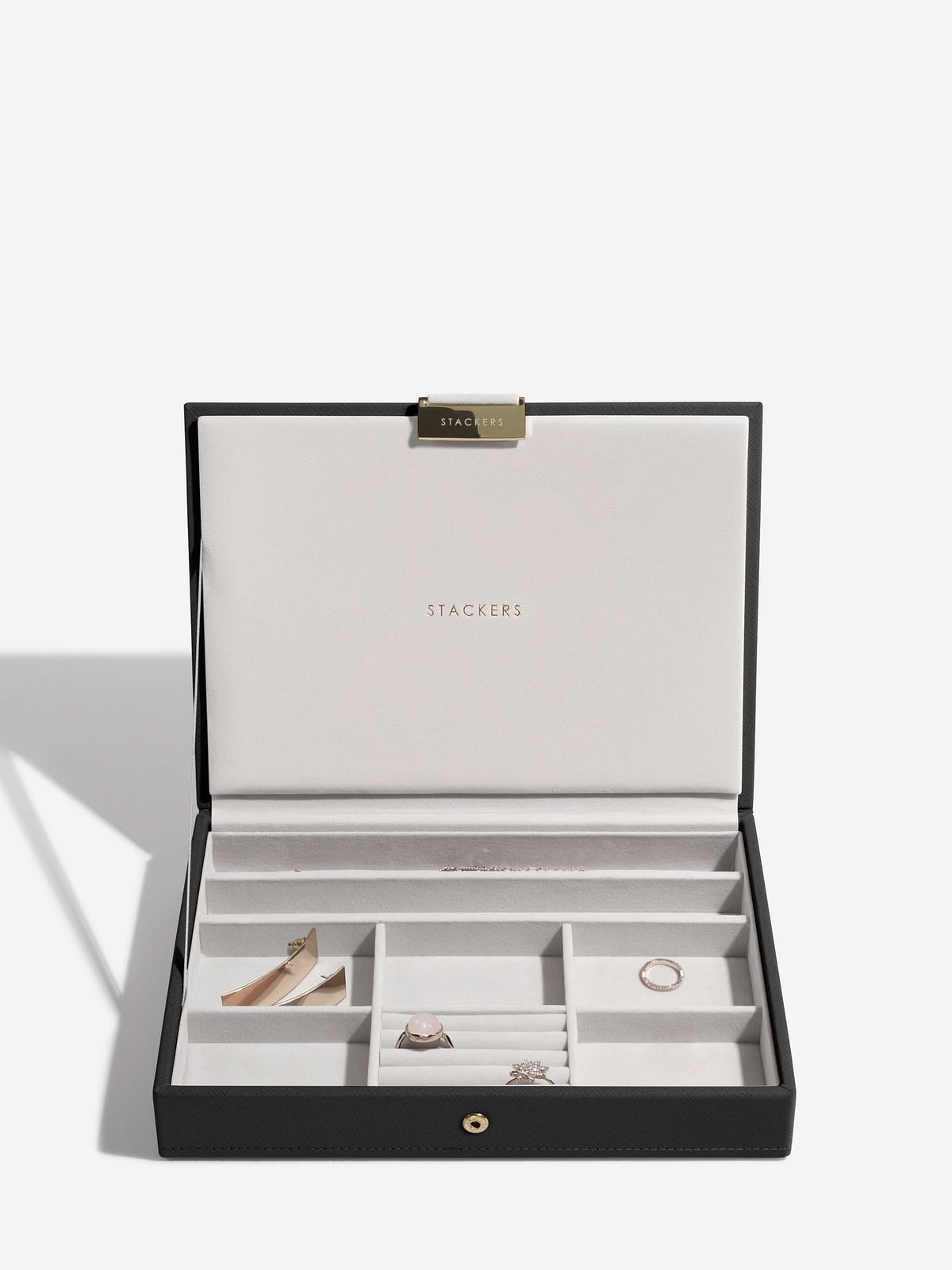 Stackers Klassieke Juwelendoos Set van 3 Zwart - Mystackers