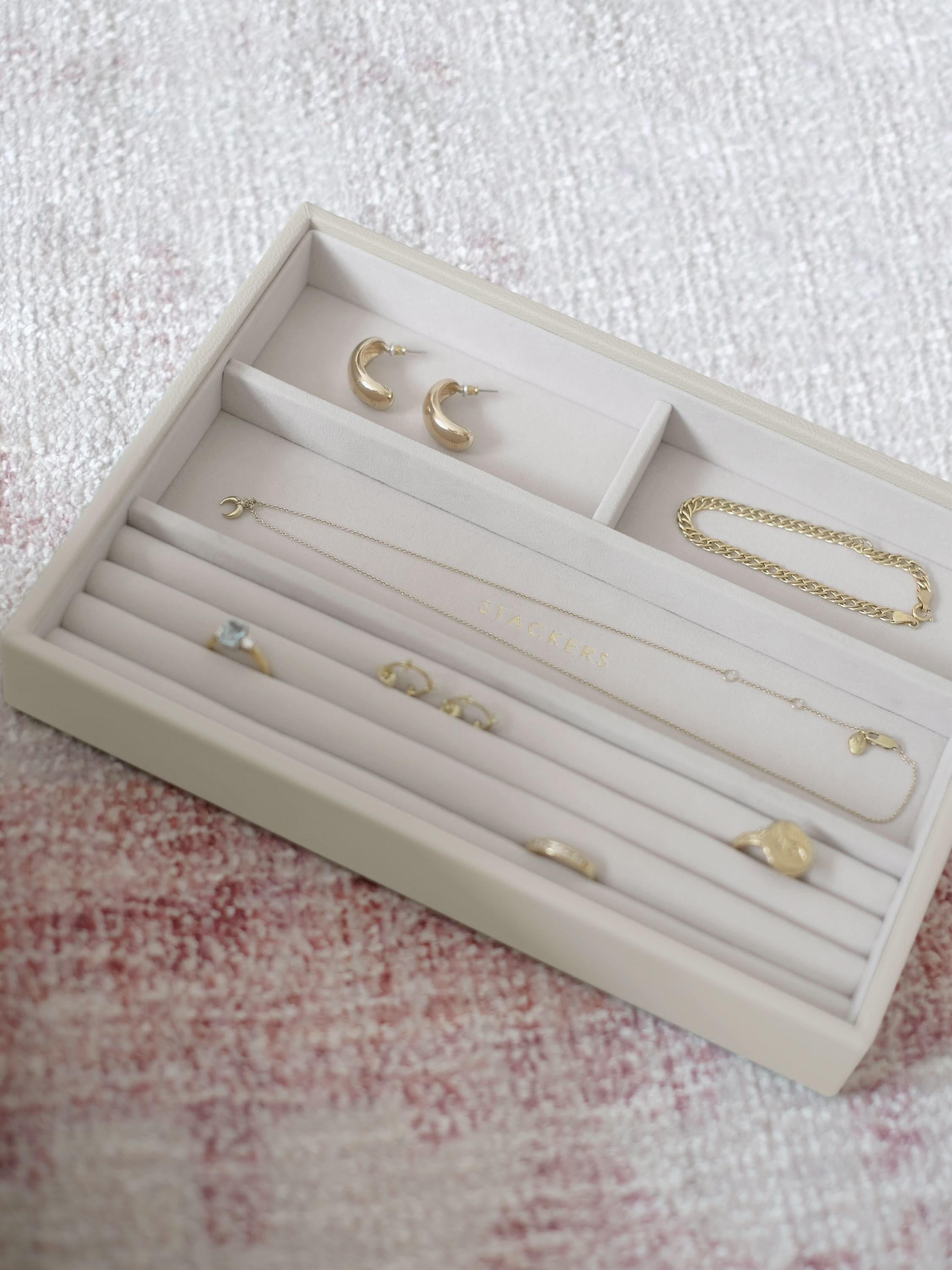 Stackers Ring & Armbandenlaag voor Klassieke Juwelendoos Havermout - Mystackers