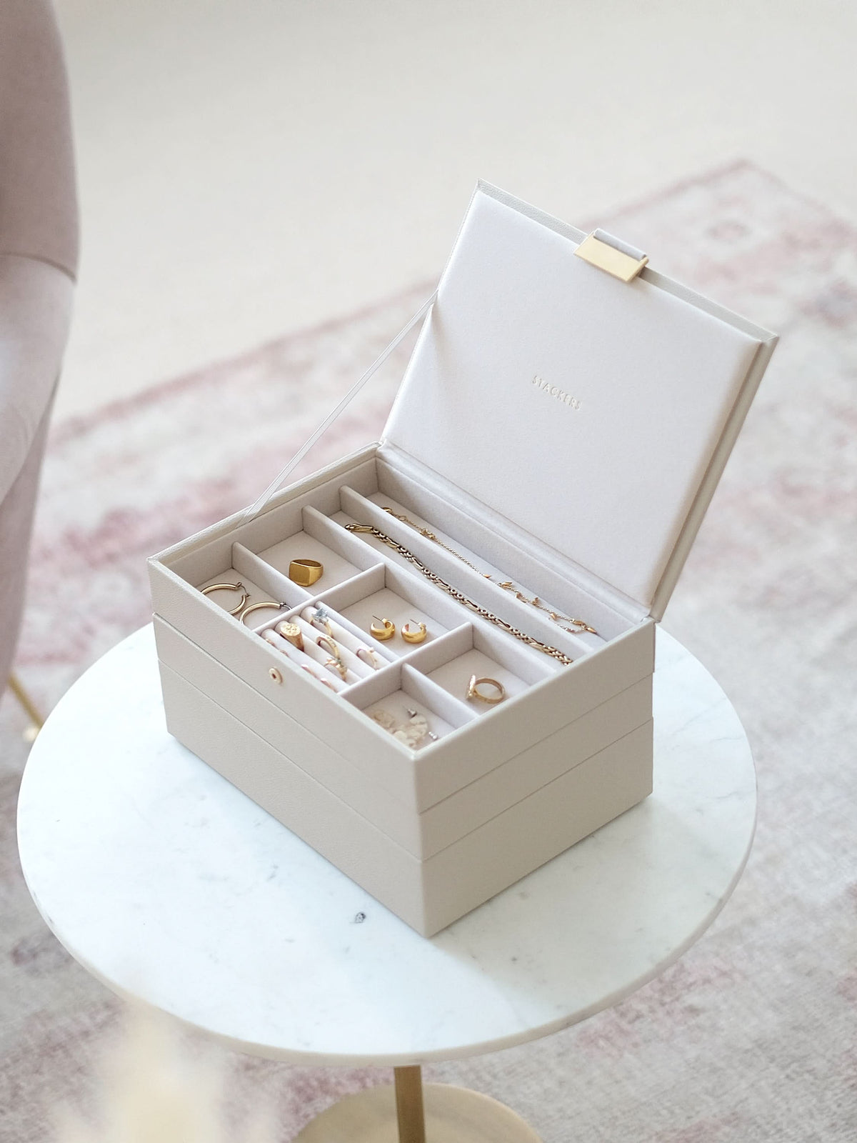 Stackers Klassieke Juwelendoos Set van 3 Havermout - Mystackers