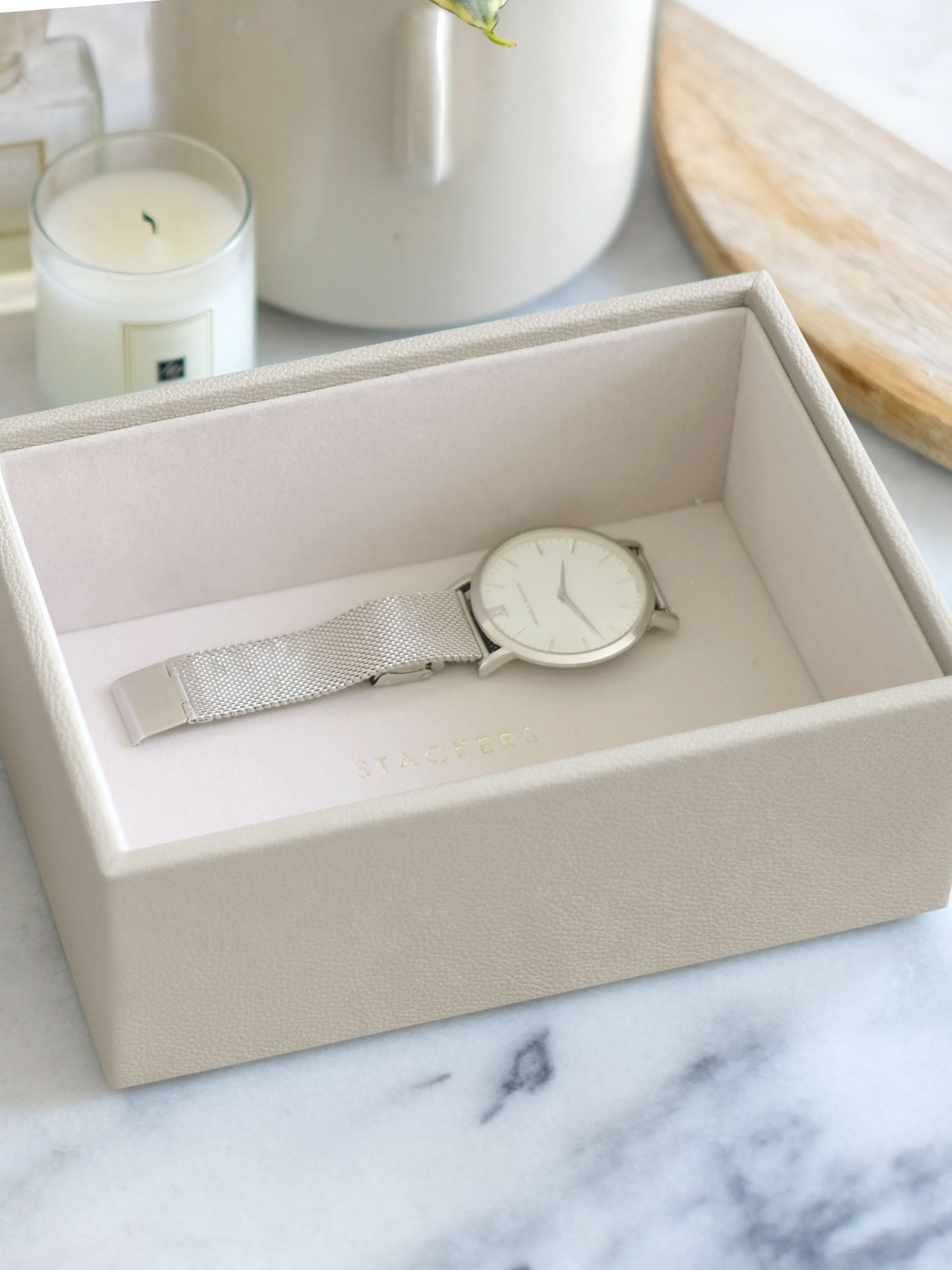 Stackers Mini Horloge & Accessoirelaag Havermout - Mystackers